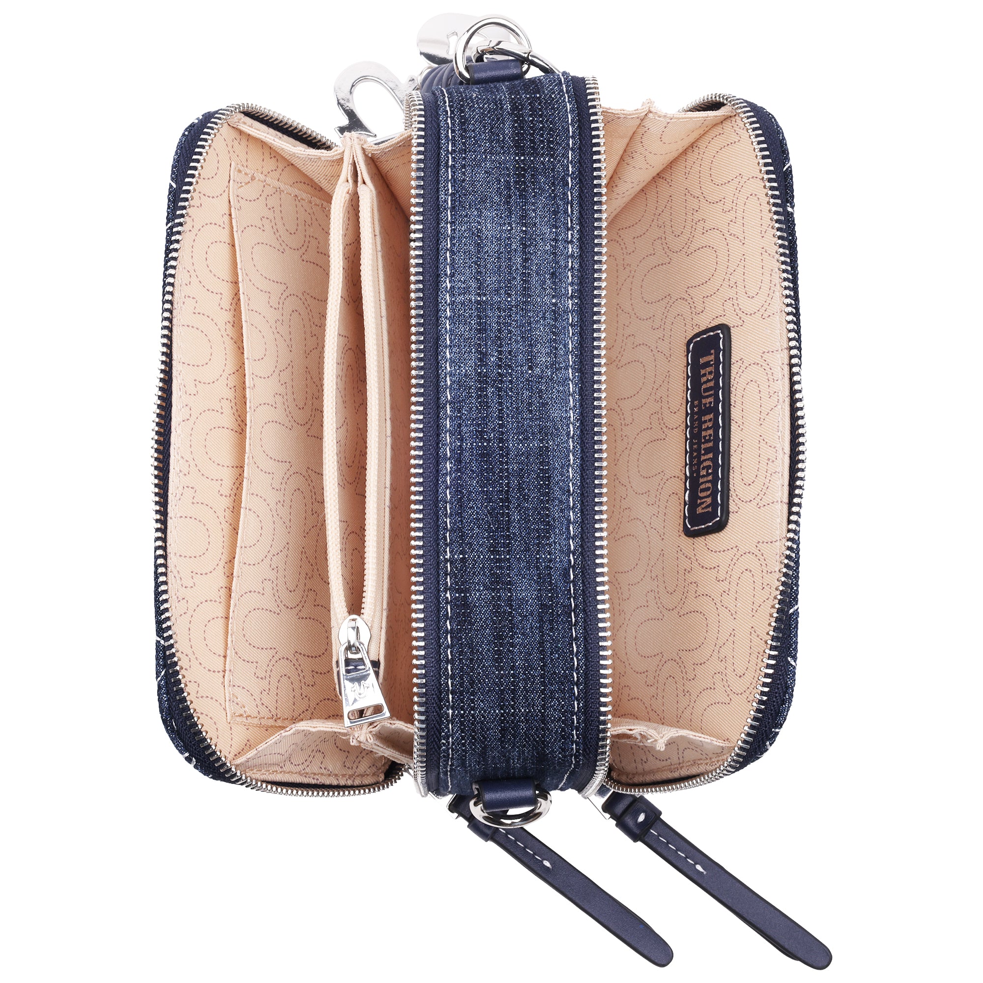 True Religion Studded Denim Camera Bag