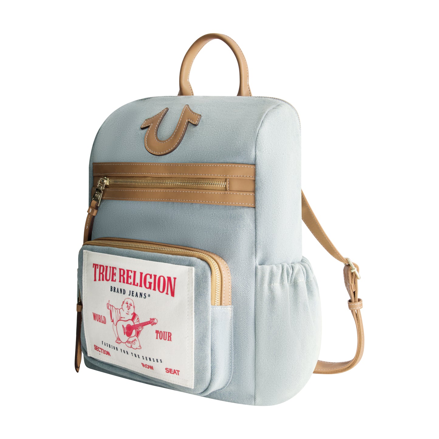 True Religion Buddha Pocket Denim Backpack