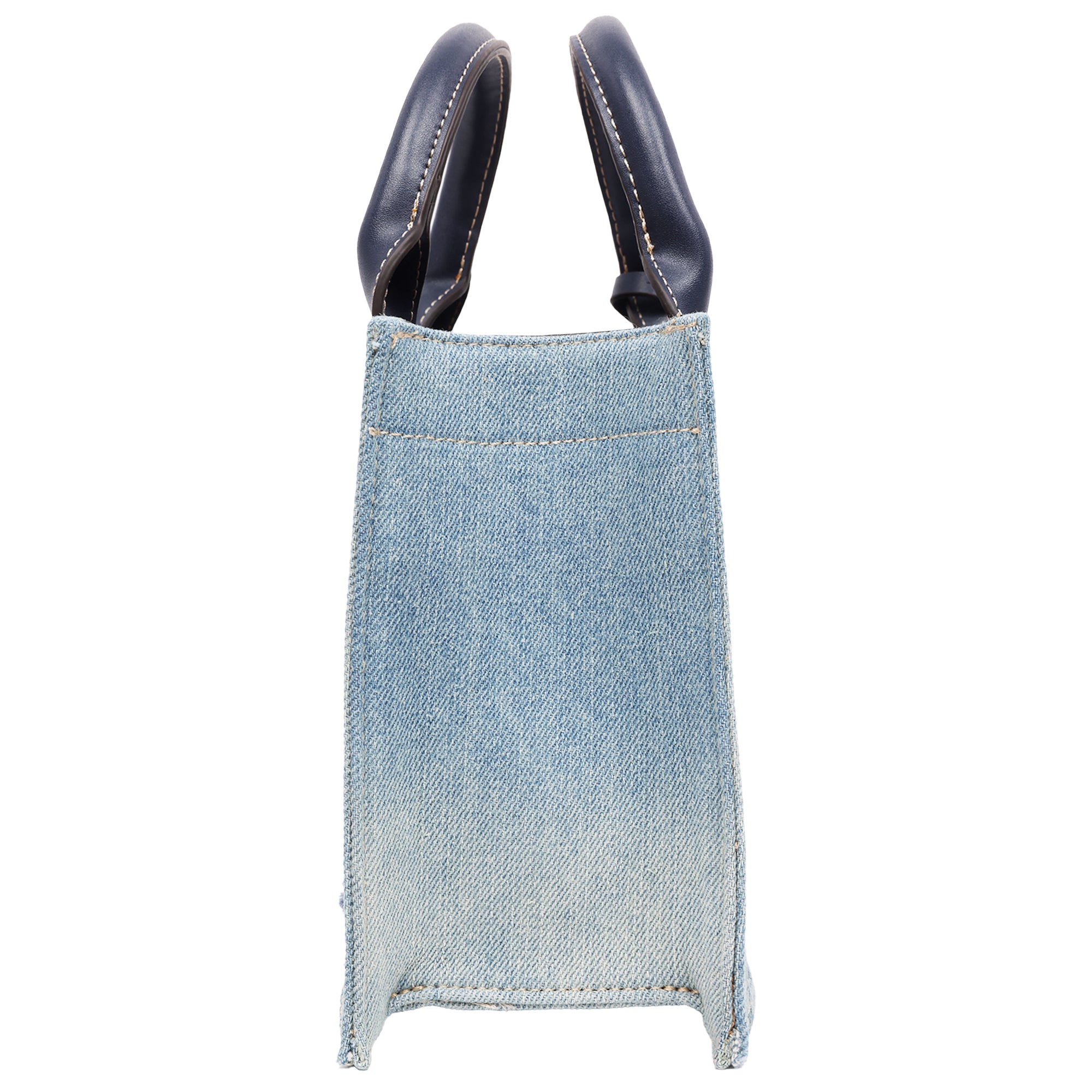 True Religion Frayed Denim Modern Tote with Removable Strap
