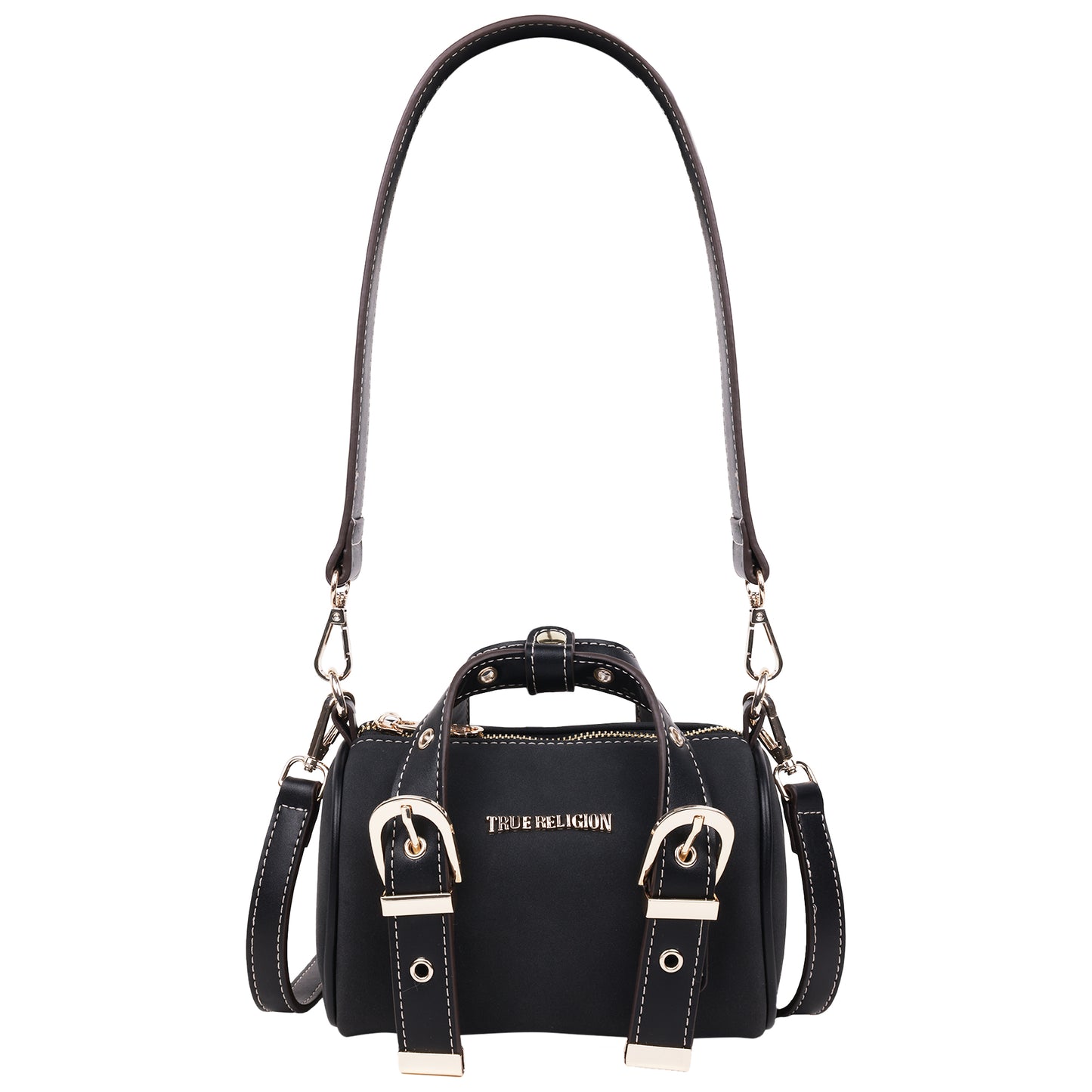 True Religion Metal Plaque Quilted Crossbody