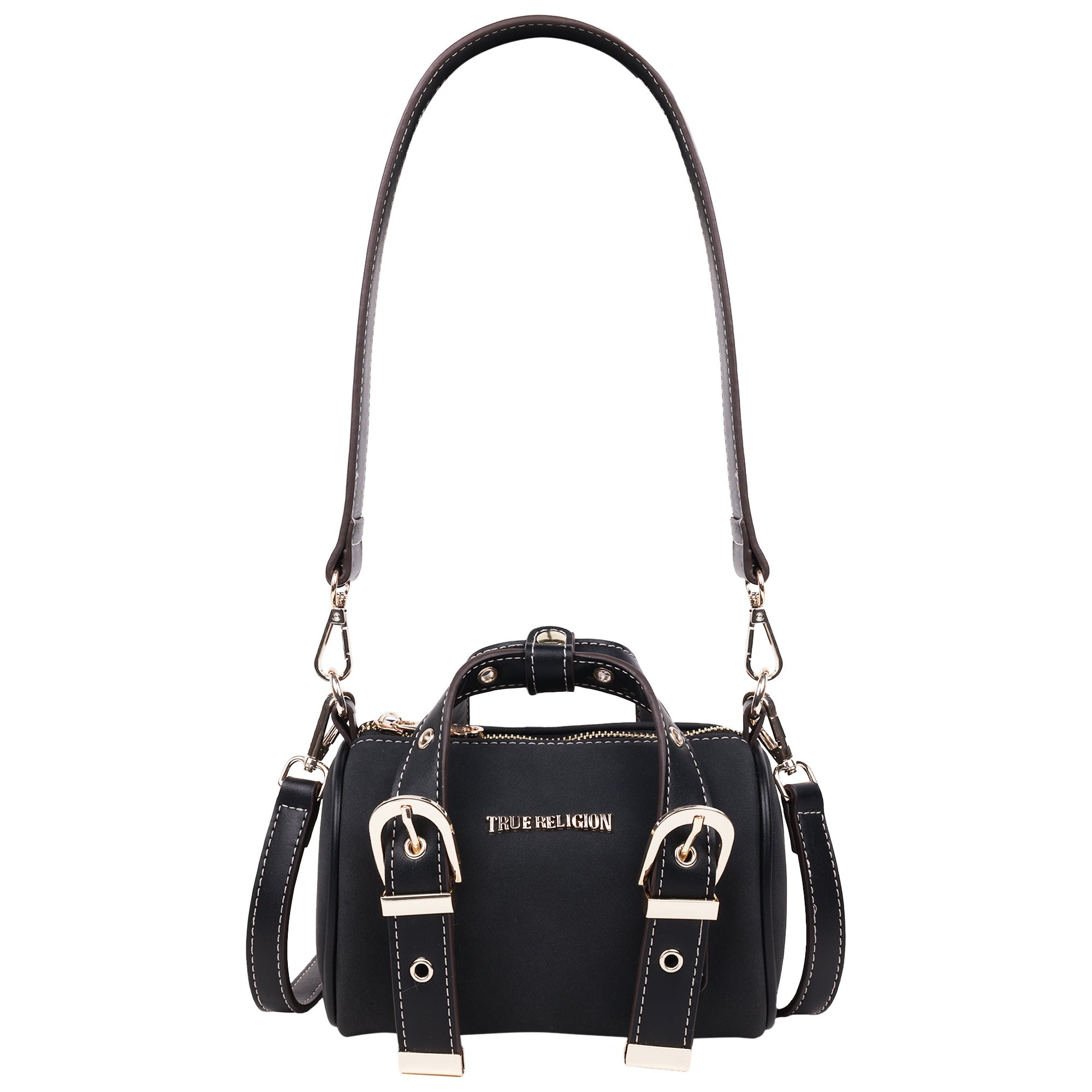 True Religion Metal Plaque Quilted Crossbody