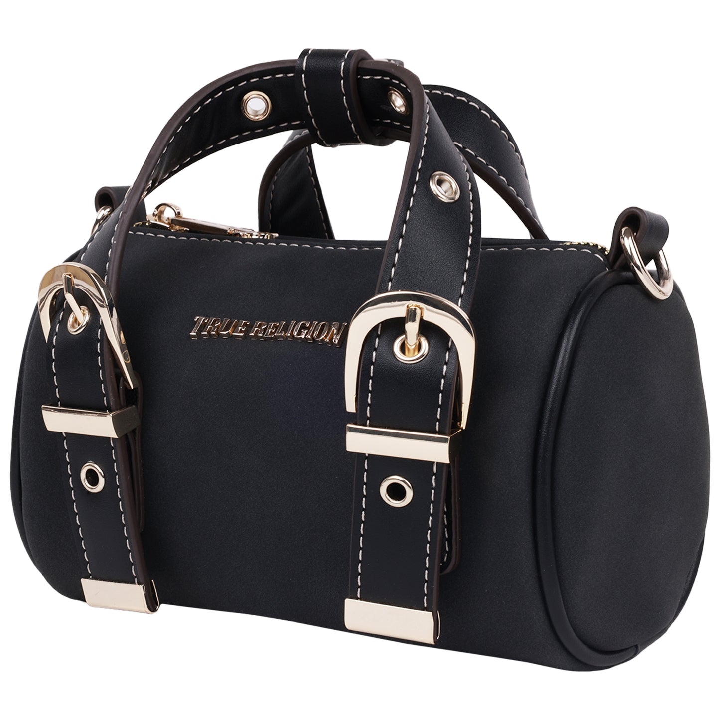 True Religion Metal Plaque Quilted Crossbody