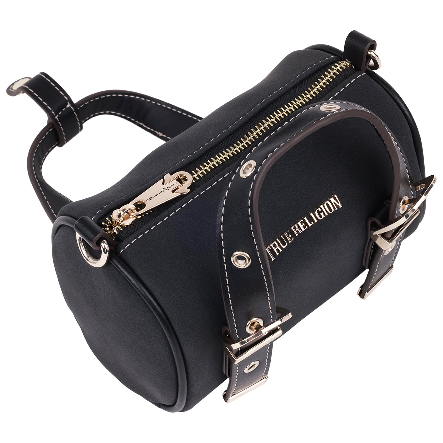 True Religion Metal Plaque Quilted Crossbody