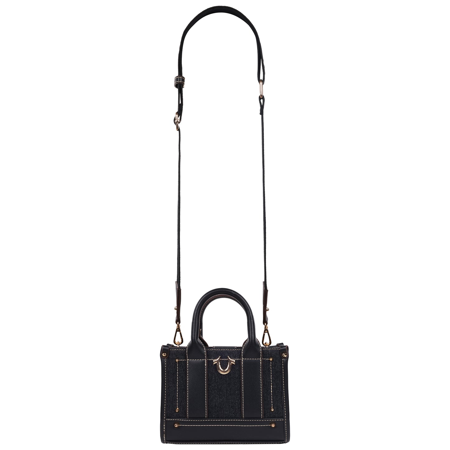 True Religion Denim Logo Strap Mini Tote