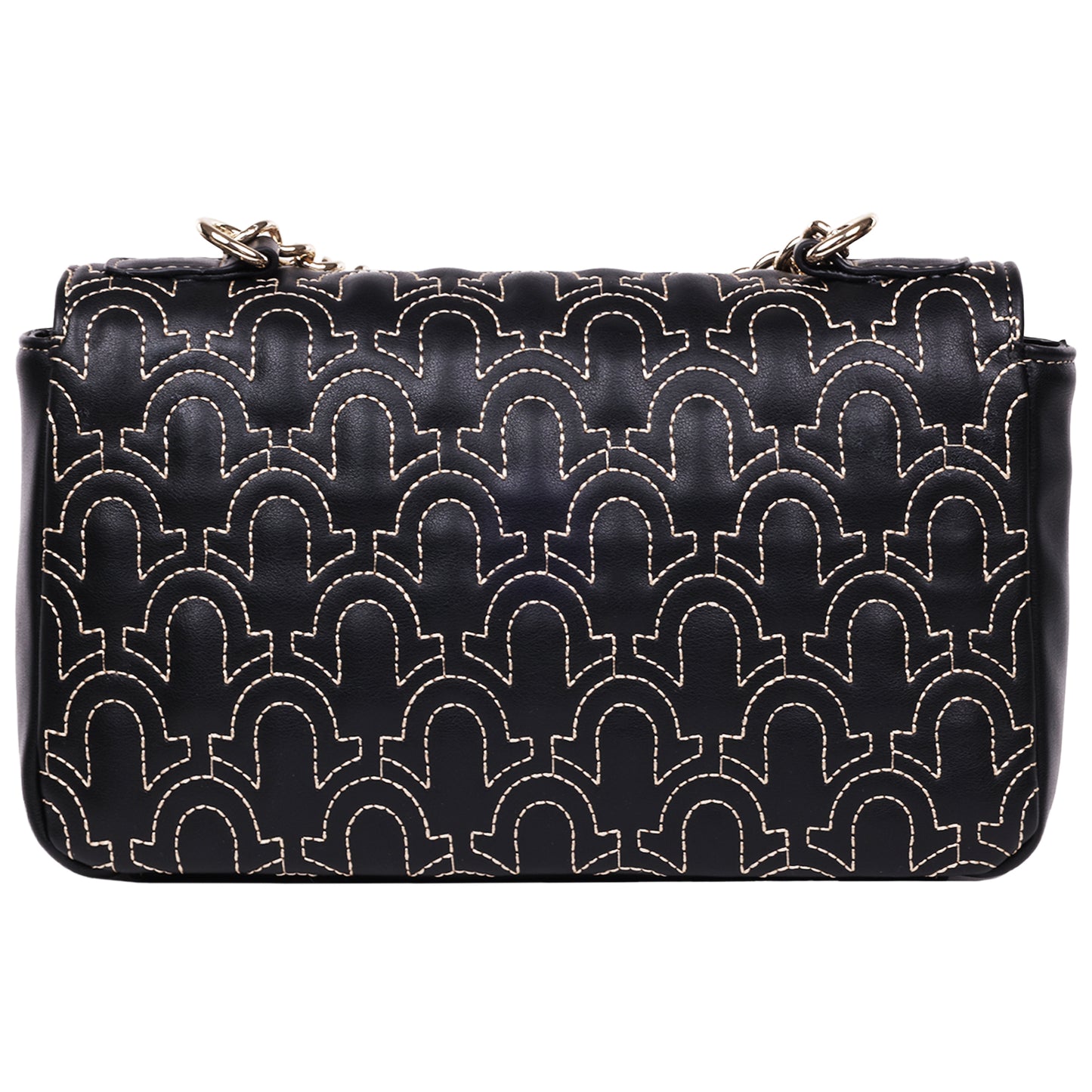 True Religion Horseshoe Quilted Flap Shoulder Bag