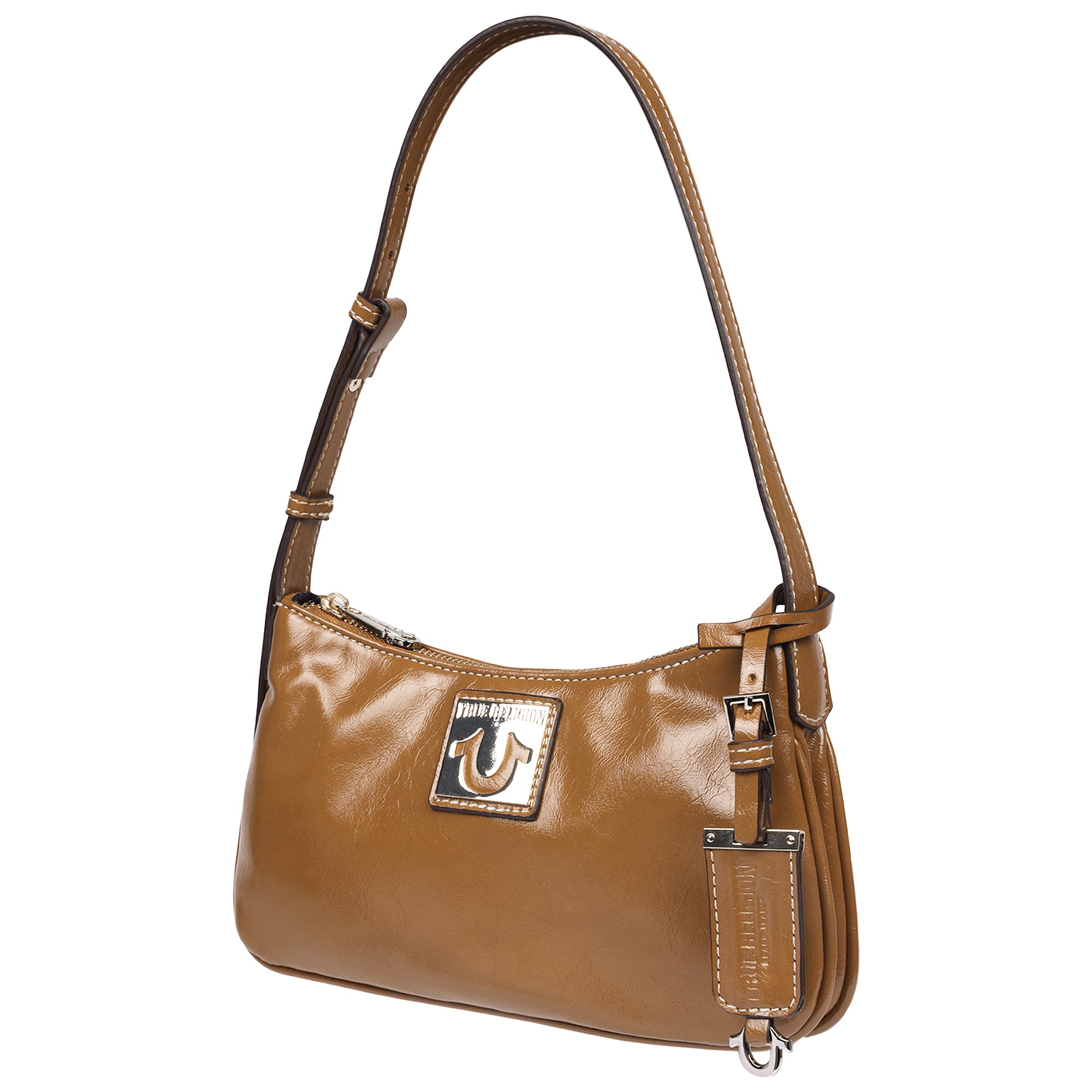 True Religion Crinkle Finish Shoulder Bag