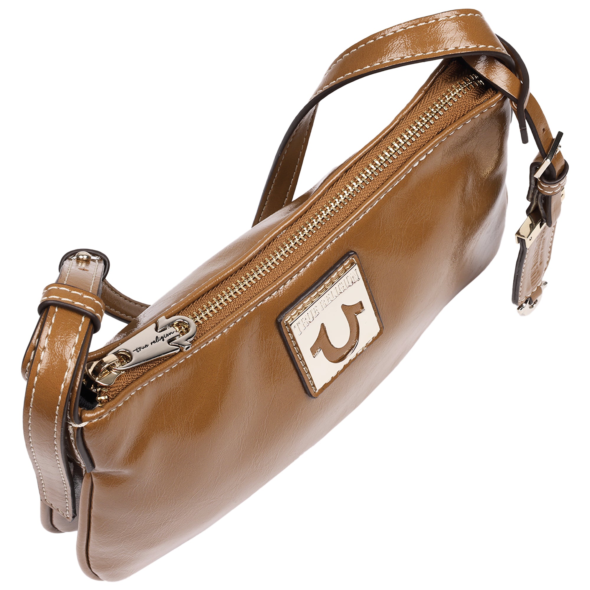 True Religion Crinkle Finish Shoulder Bag