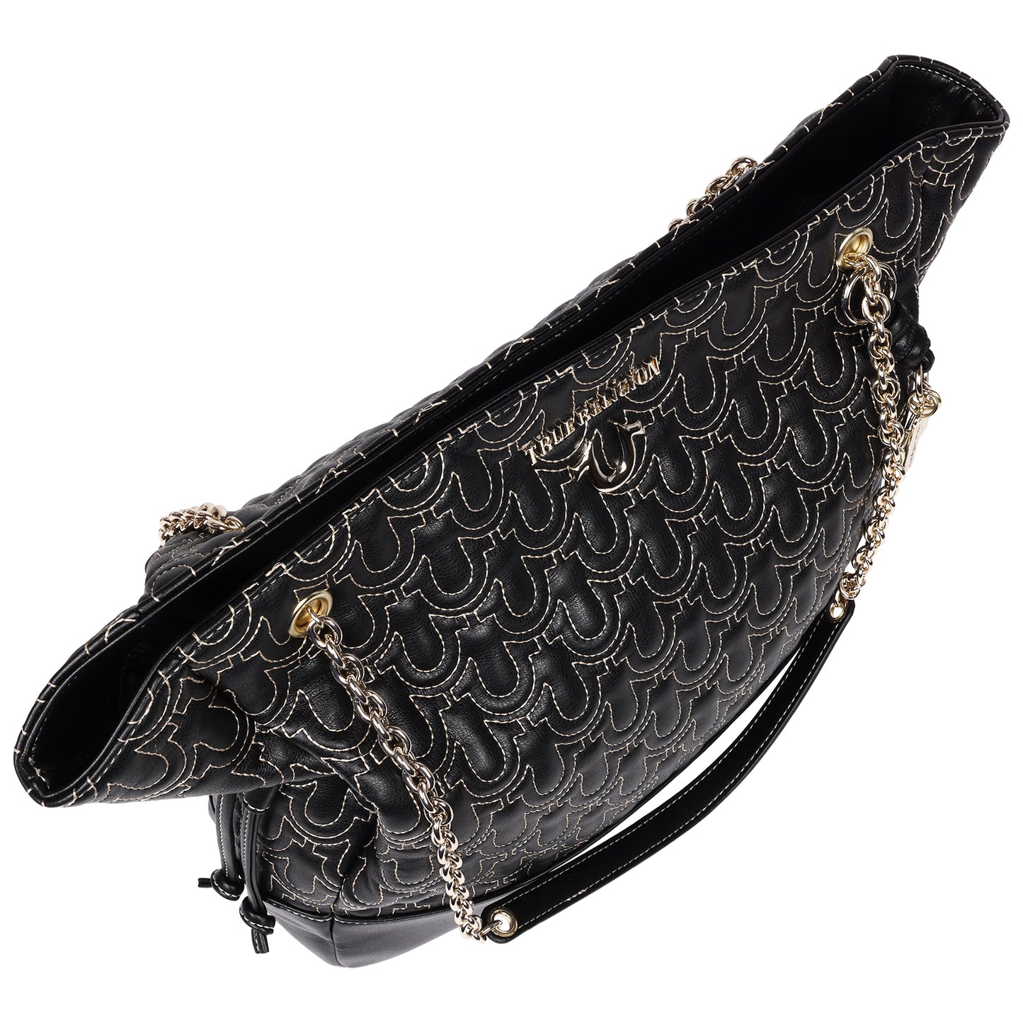 True Religion Cinch Side Soft Logo Tote