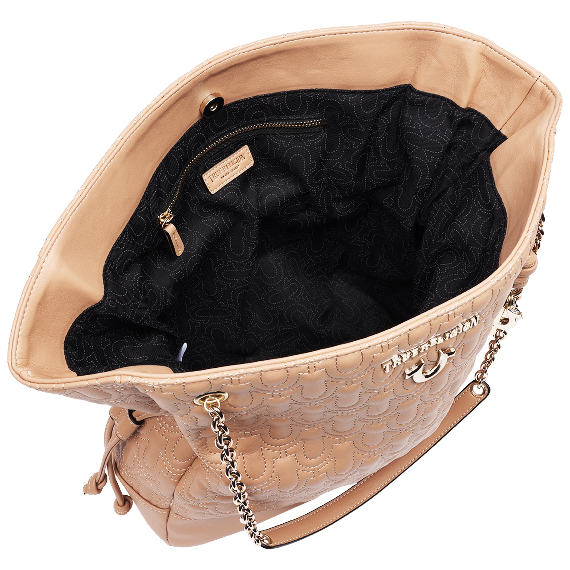 True Religion Cinch Side Soft Logo Tote