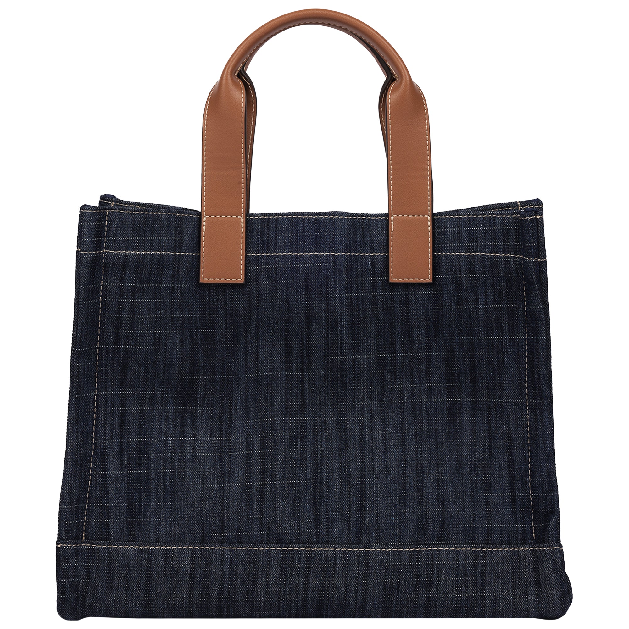 True Religion Medium Logo Denim Tote with Tote Dangle Charm