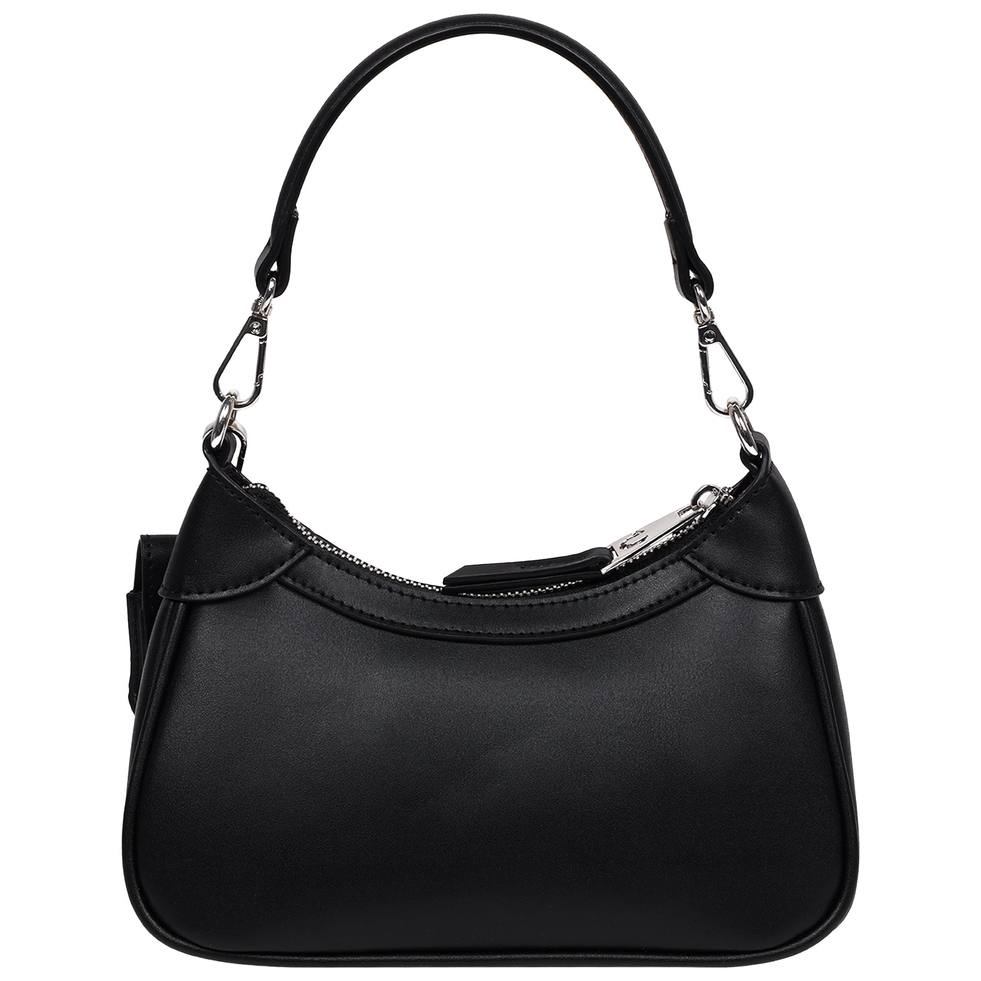 True Religion Trapunto Logo Zip-Top Hobo