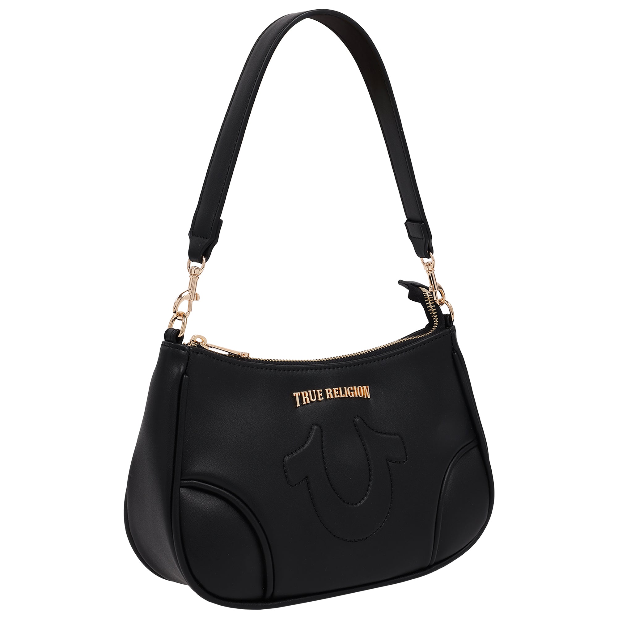 True Religion Trapunto Logo Shoulder Bag