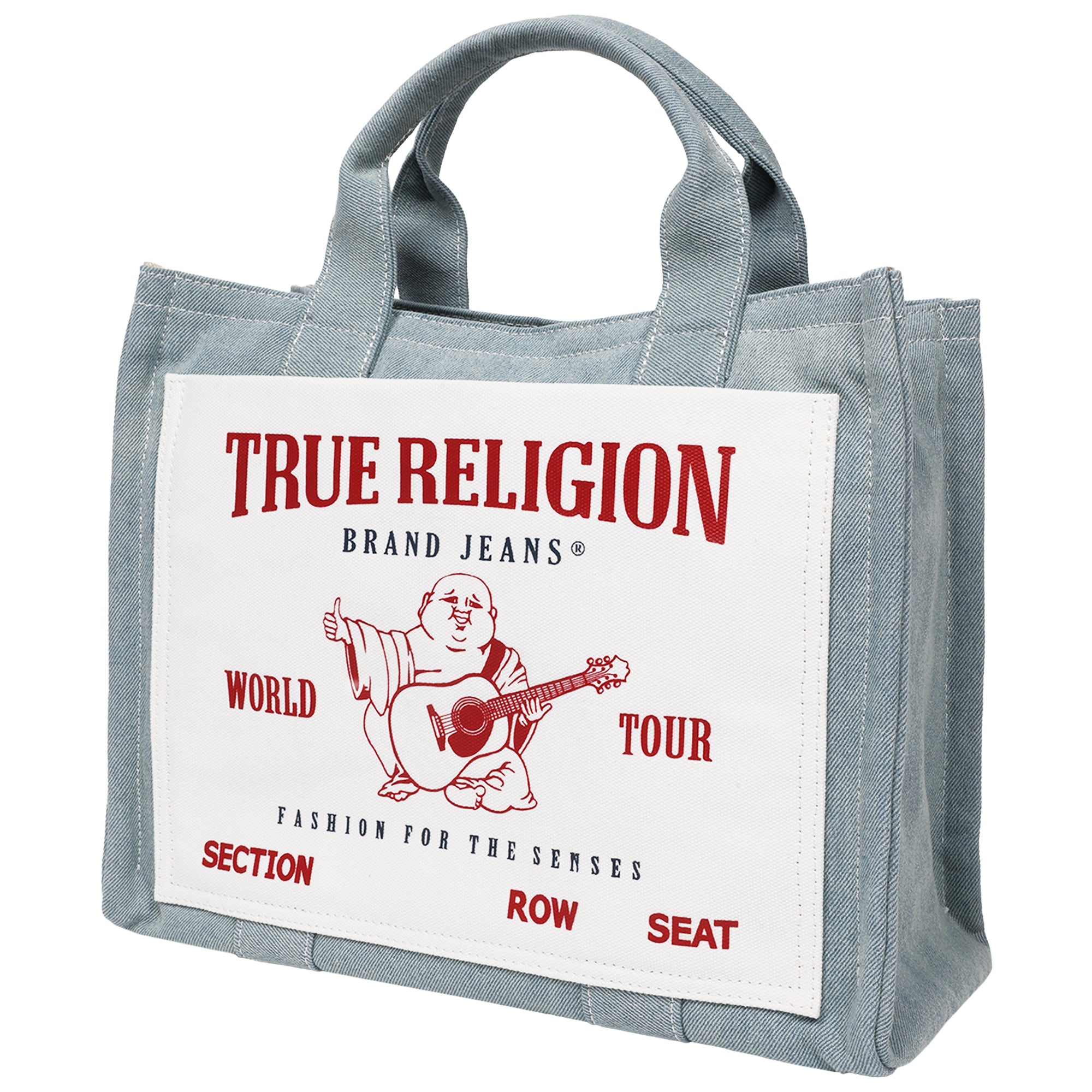 True Religion Ace Mega Pocket Buddha Tote – Denim World Tour Bag