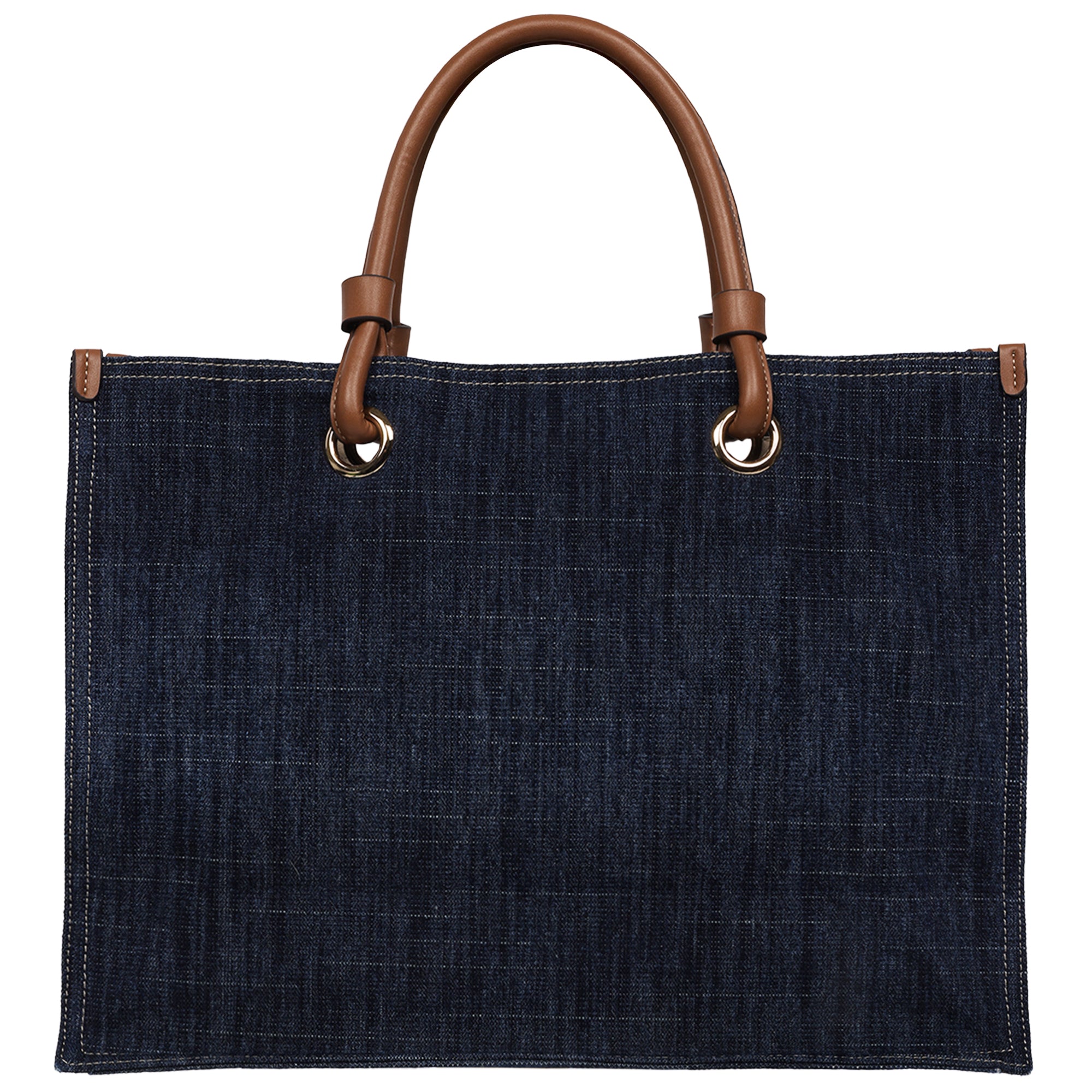True Religion Andi Horseshoe Appliqué Denim Tote