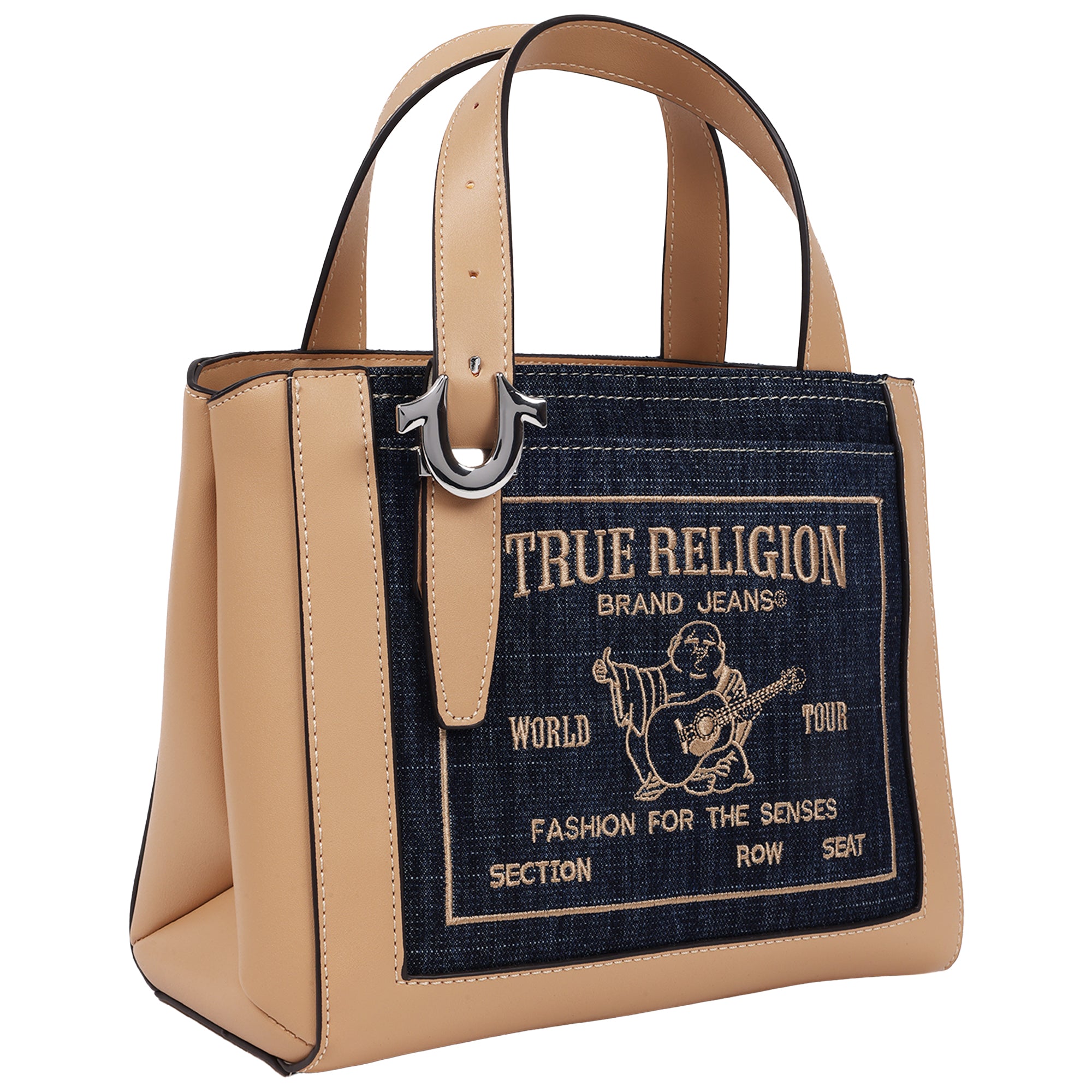 True Religion Arvin Buddha Motif Crossbody Tote