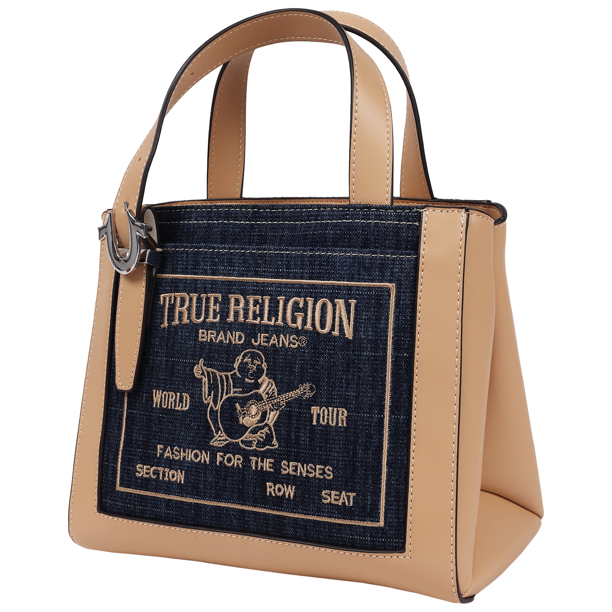 True Religion Arvin Buddha Motif Crossbody Tote