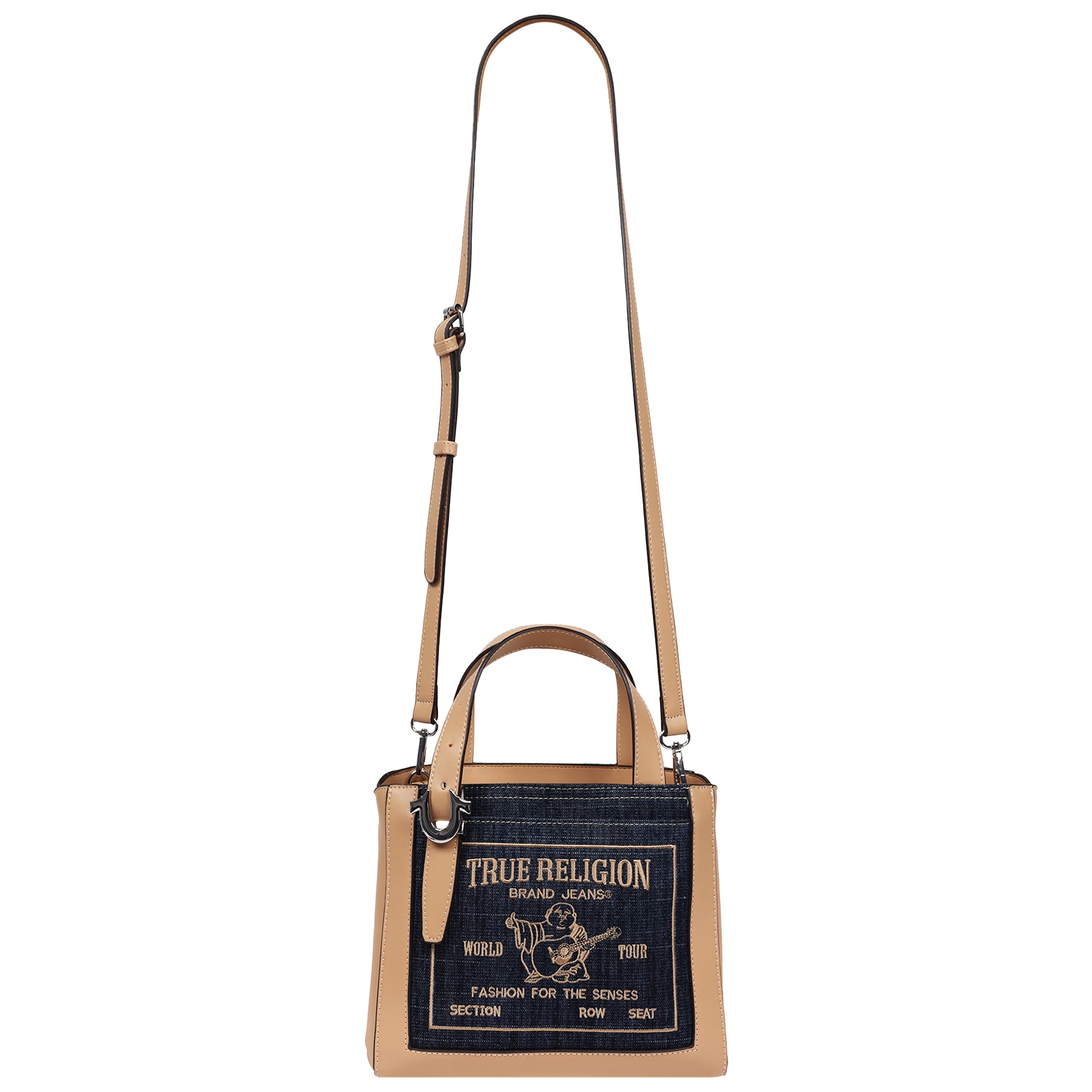 True Religion Arvin Buddha Motif Crossbody Tote
