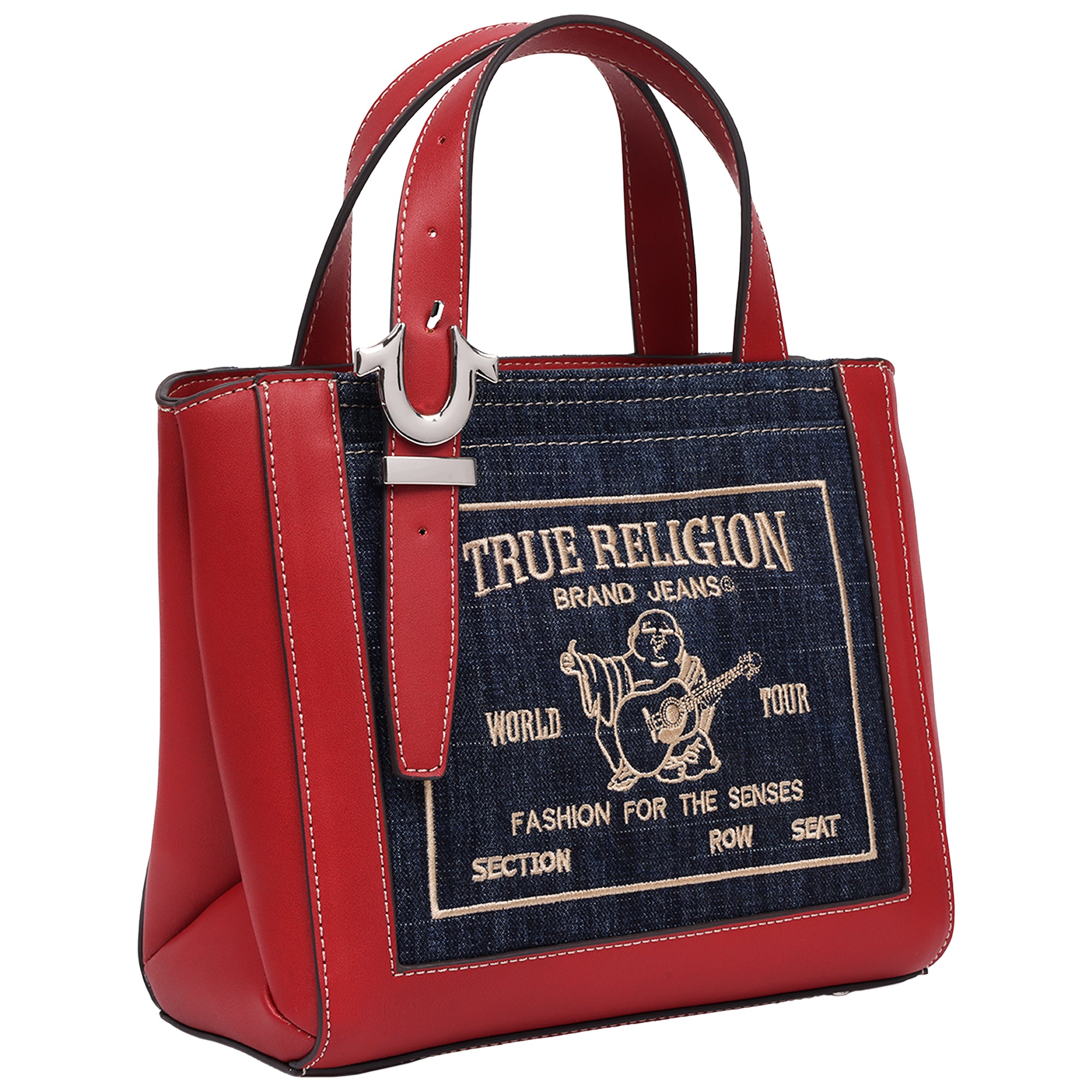 True Religion Arvin Buddha Motif Crossbody Tote