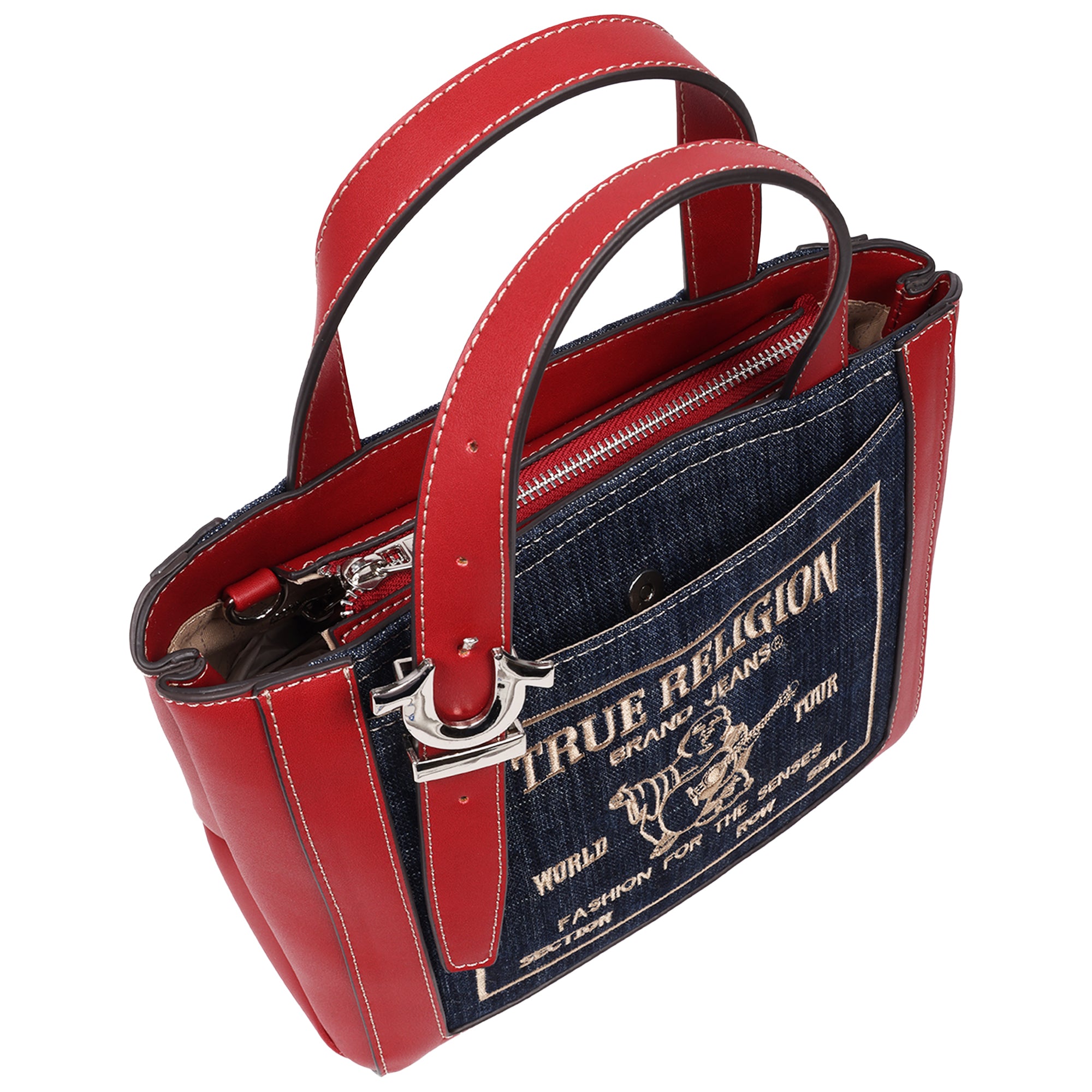 True Religion Arvin Buddha Motif Crossbody Tote