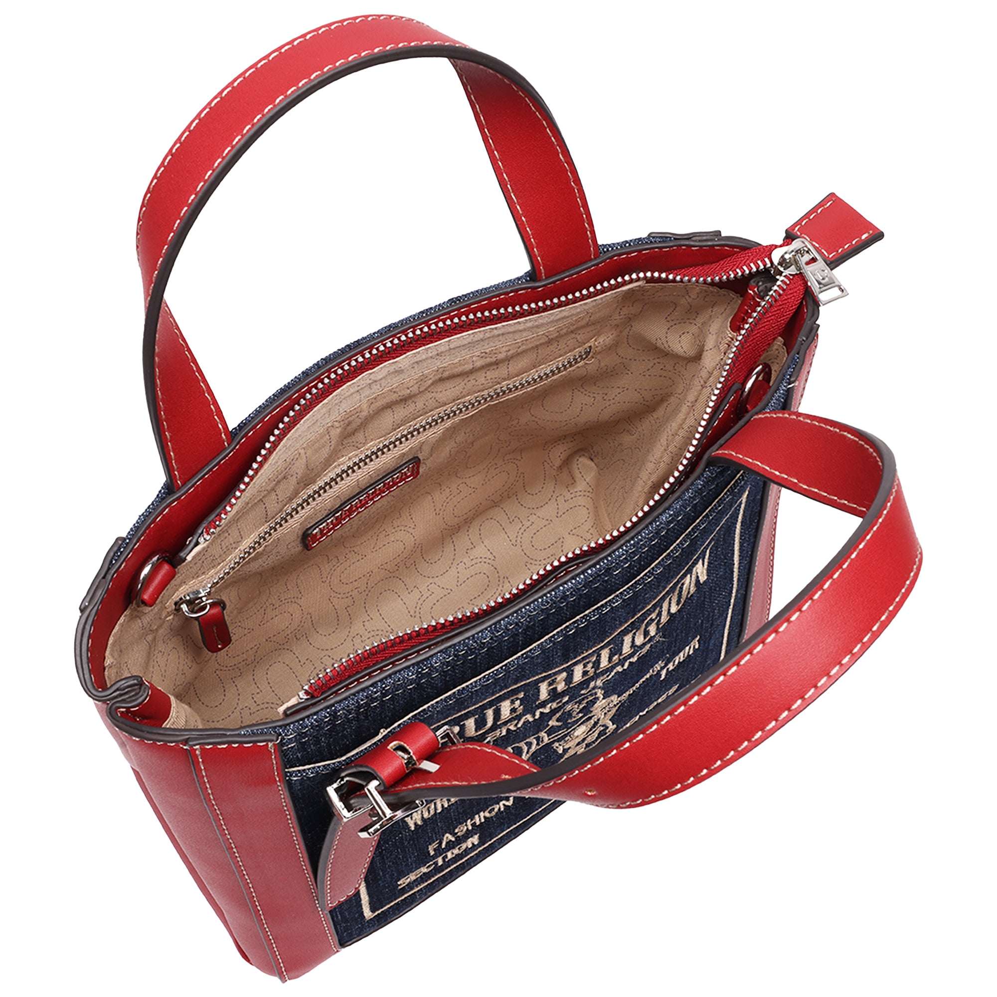 True Religion Arvin Buddha Motif Crossbody Tote