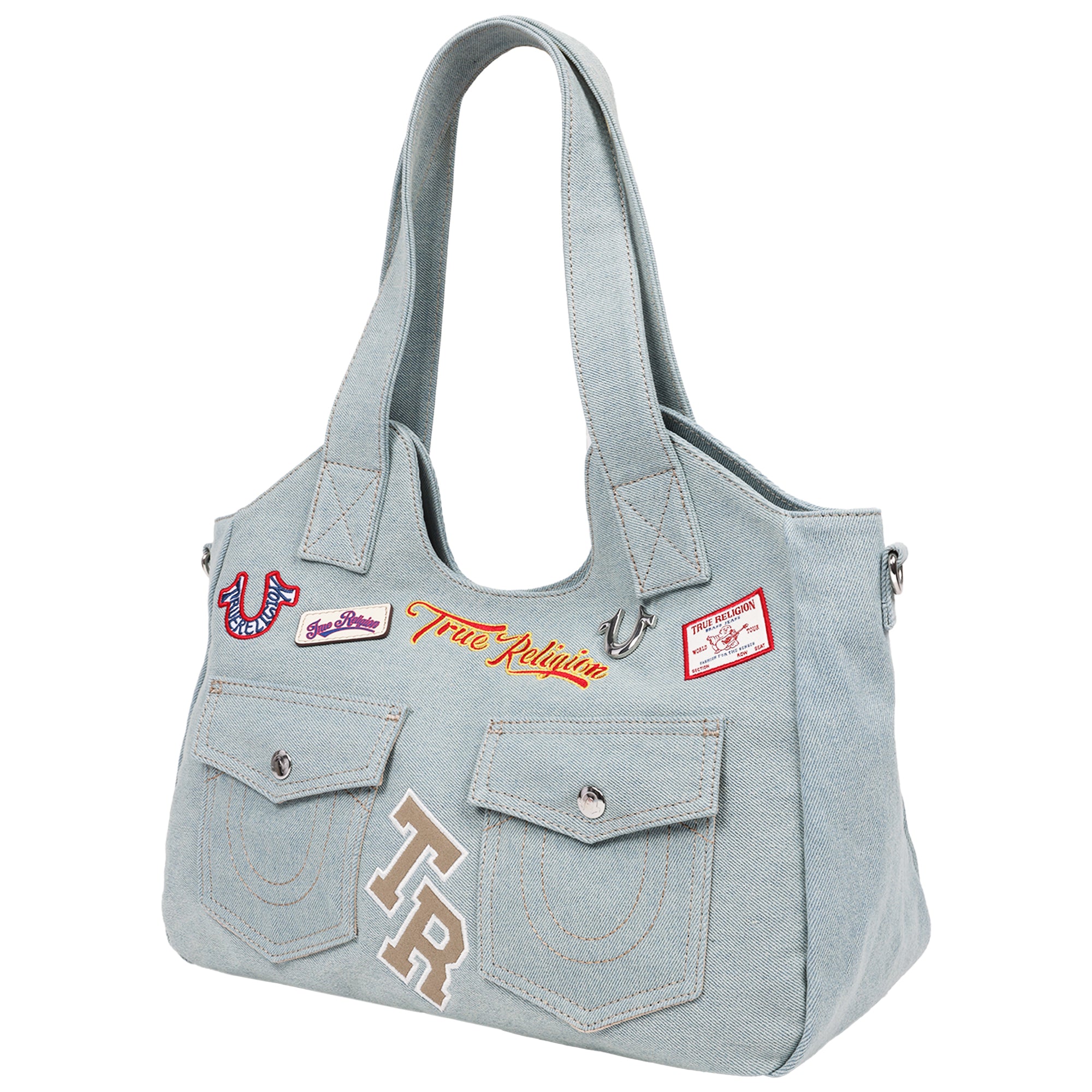 True Religion Agusto Multi Patch Soft Tote