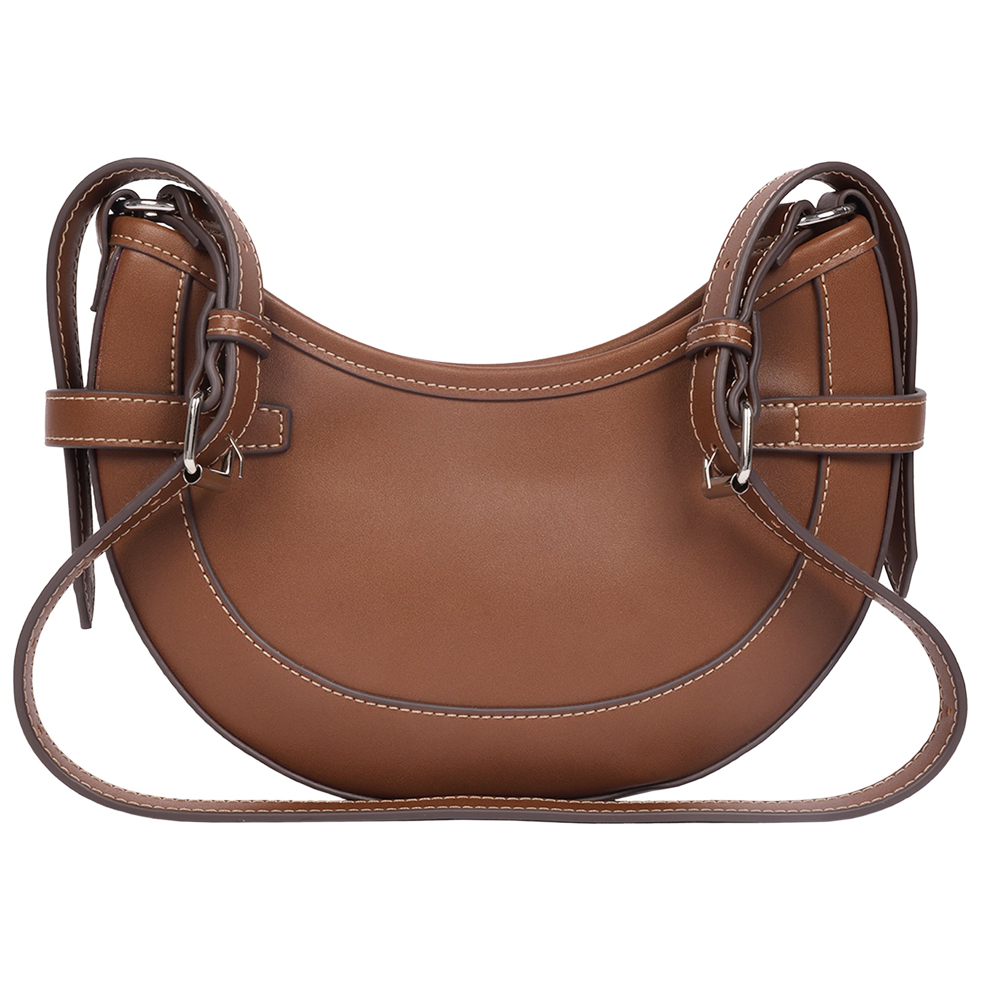 True Religion Blake Smooth PU Belted Hobo Bag – Women’s Faux Leather Shoulder & Crossbody Handbag