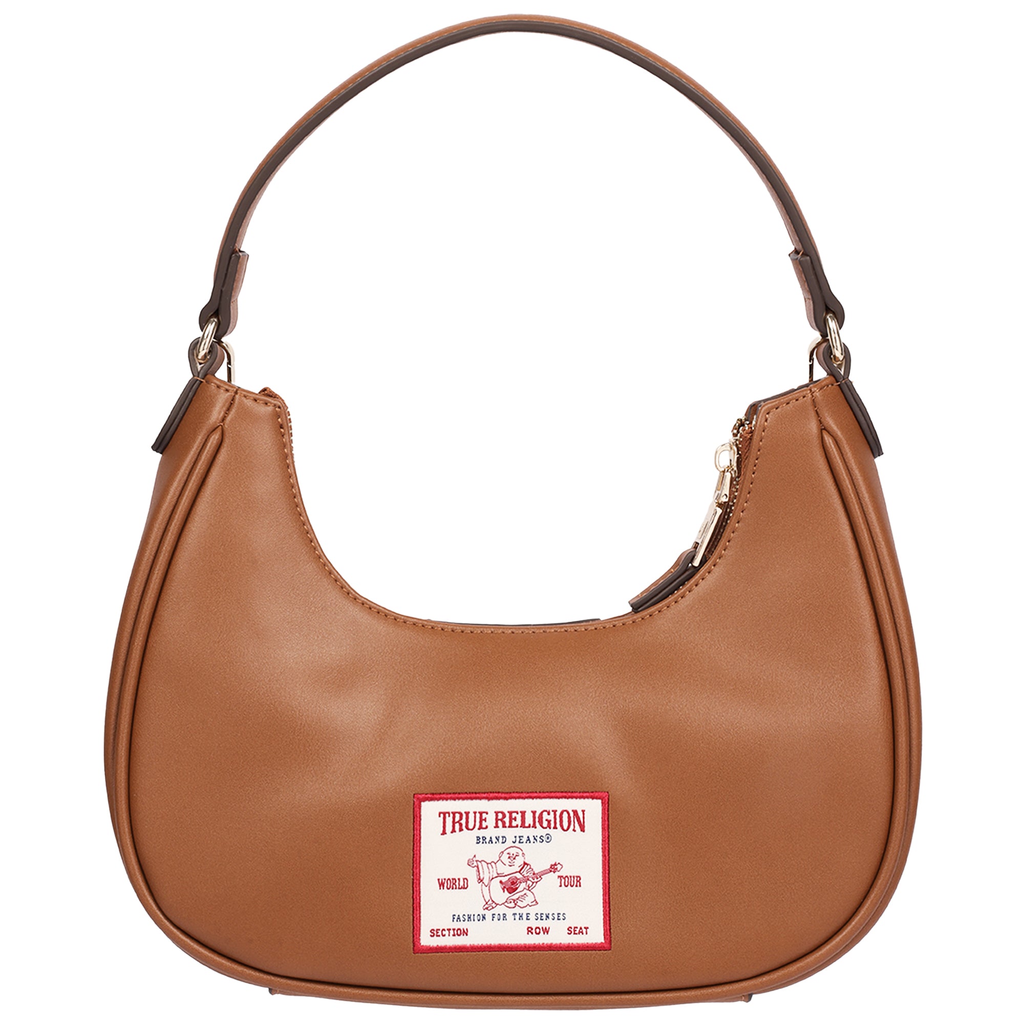 True Religion Chain & Studs PU Hobo Bag