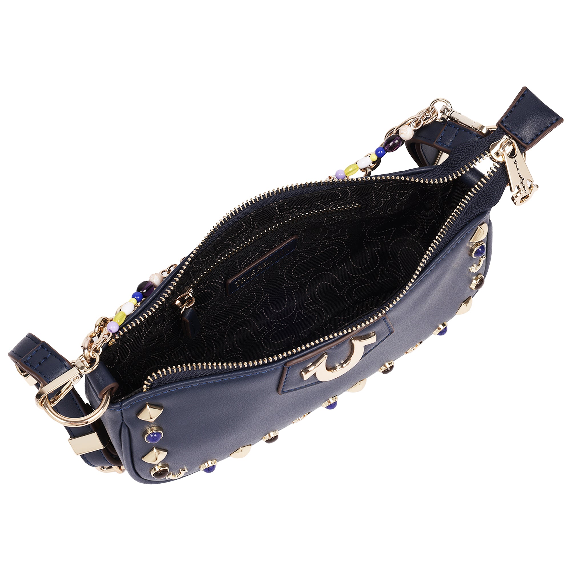 True Religion Chain & Studs Shoulder Bag