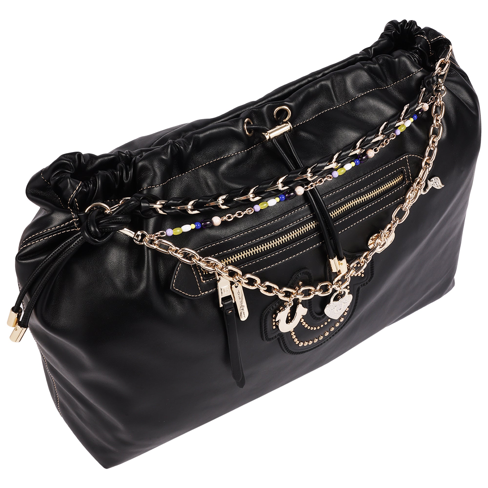 True Religion Vintage Chain Soft Hobo Bag