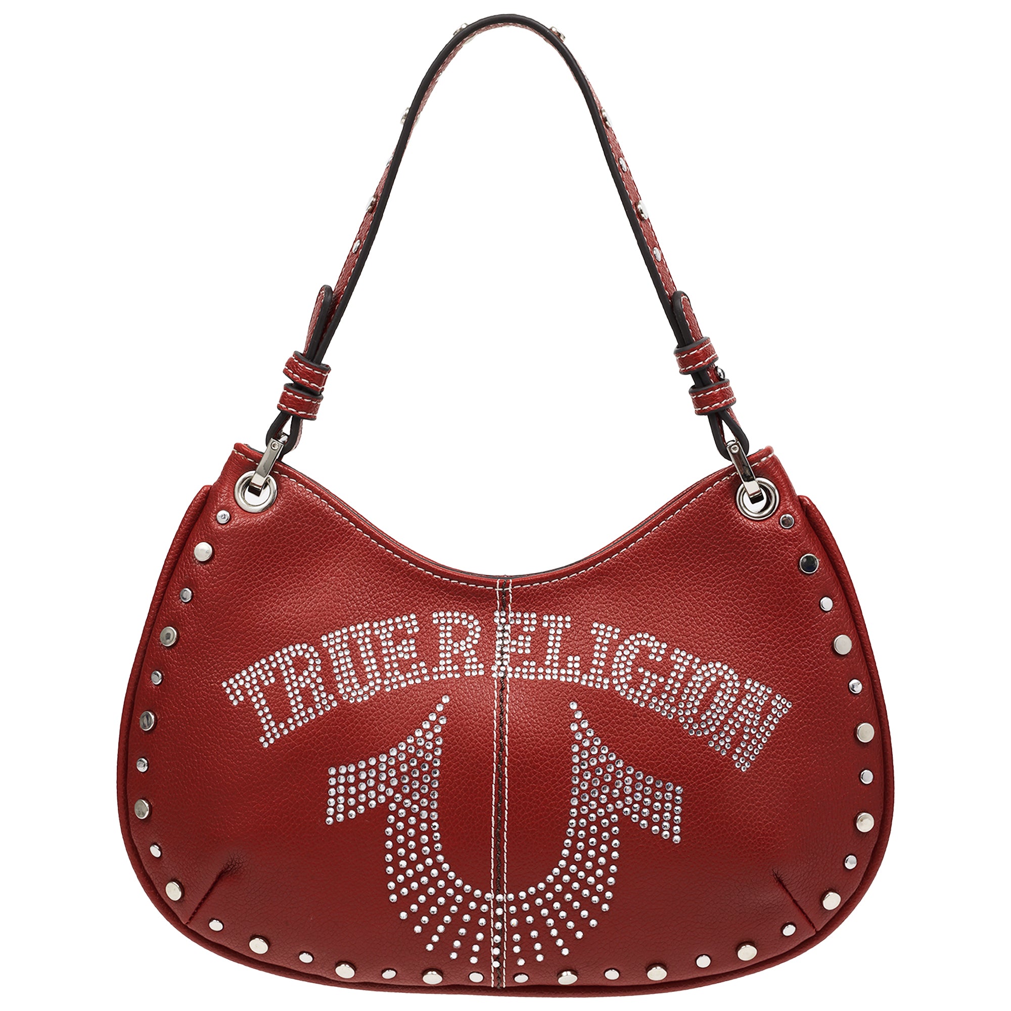 True Religion Studs and Bling Horseshoe Hobo Bag