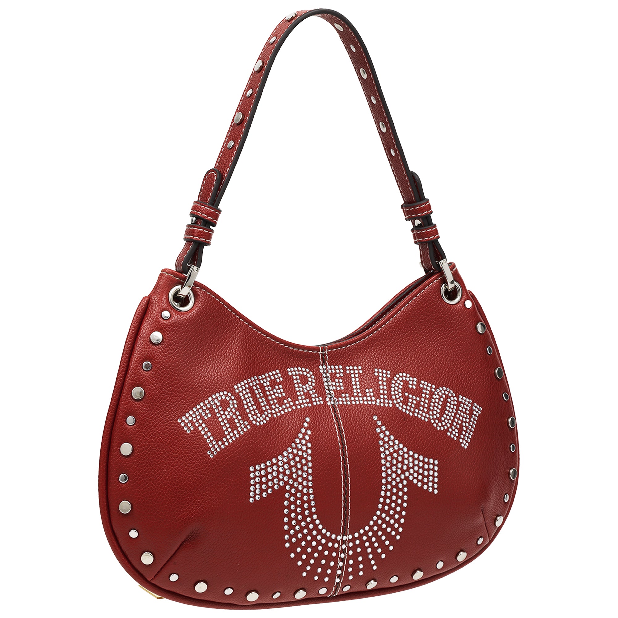 True Religion Studs and Bling Horseshoe Hobo Bag