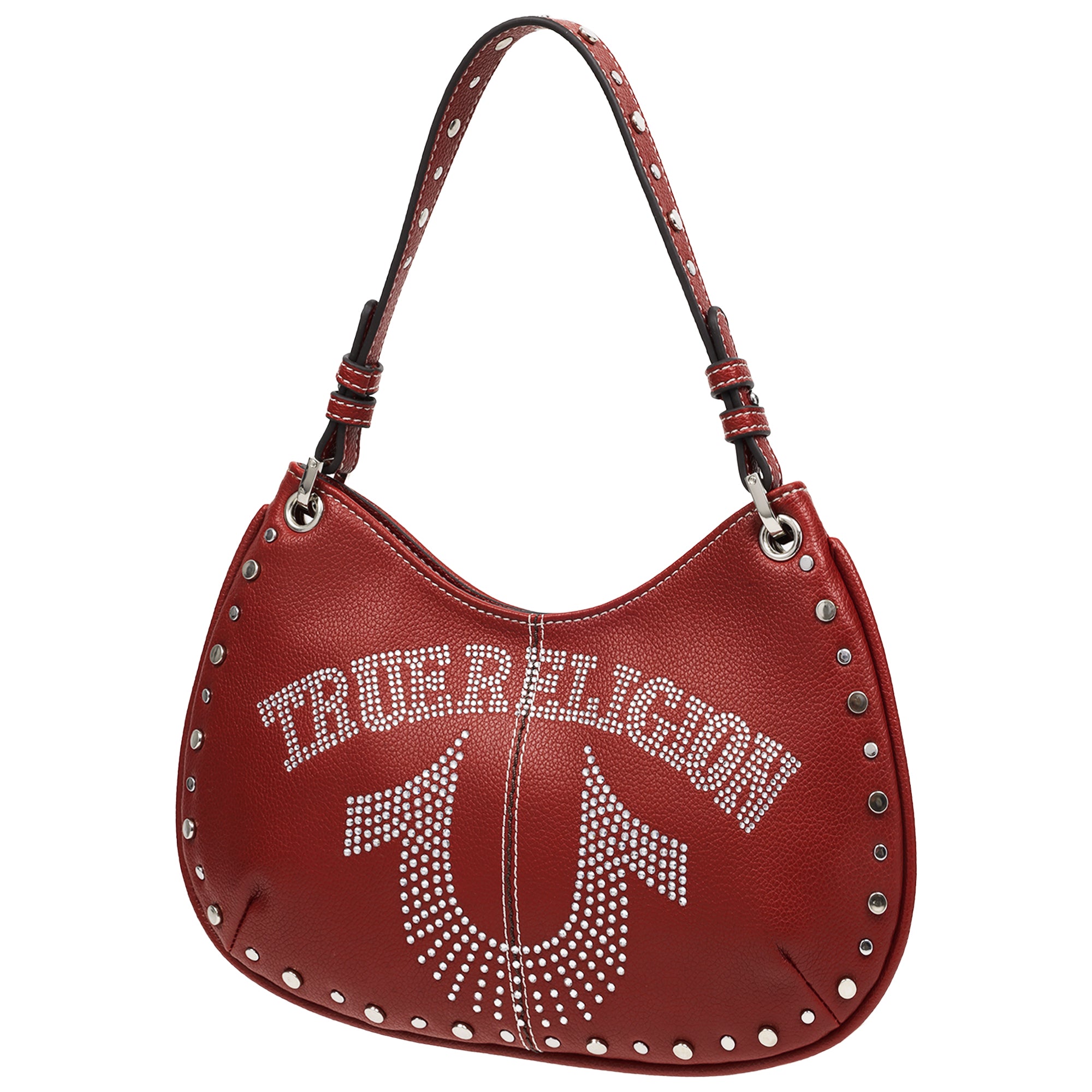 True Religion Studs and Bling Horseshoe Hobo Bag