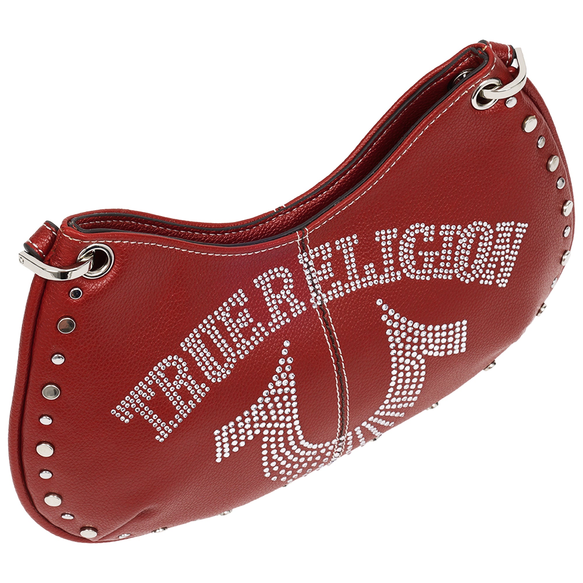 True Religion Studs and Bling Horseshoe Hobo Bag