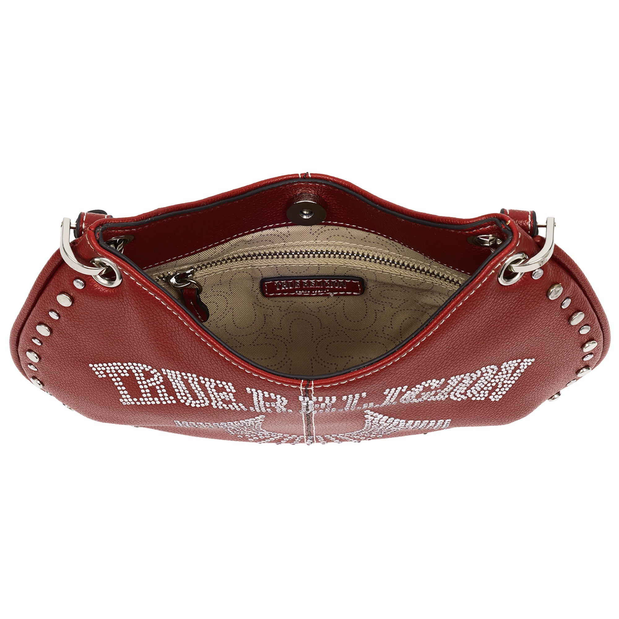 True Religion Studs and Bling Horseshoe Hobo Bag