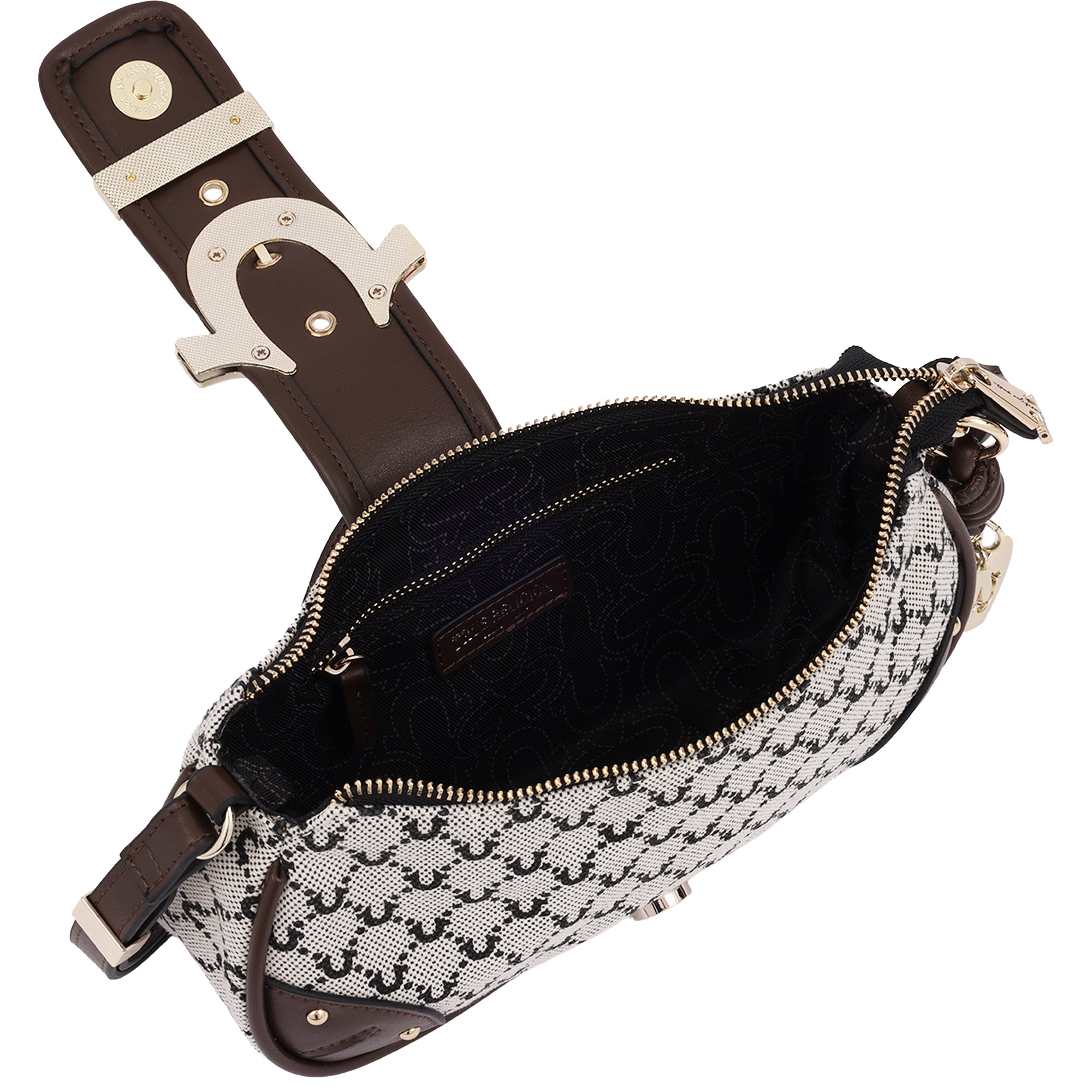 True Religion Signature Horseshoe Zip Top Bag