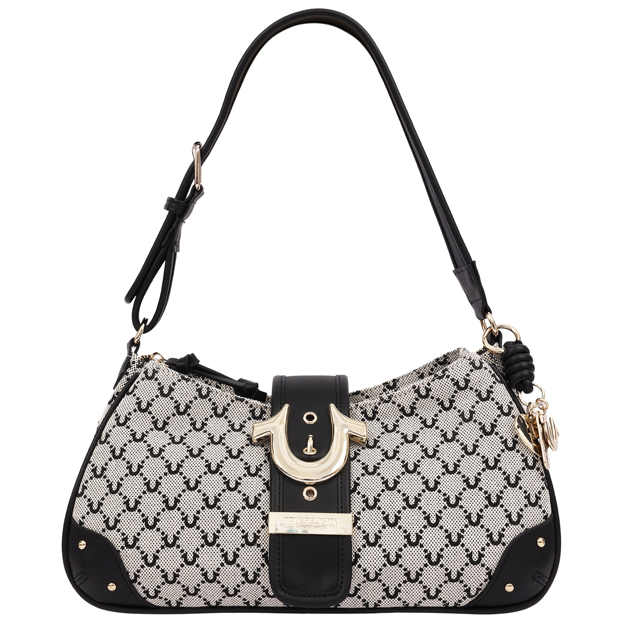 True Religion Signature Horseshoe Large Zip Top Bag