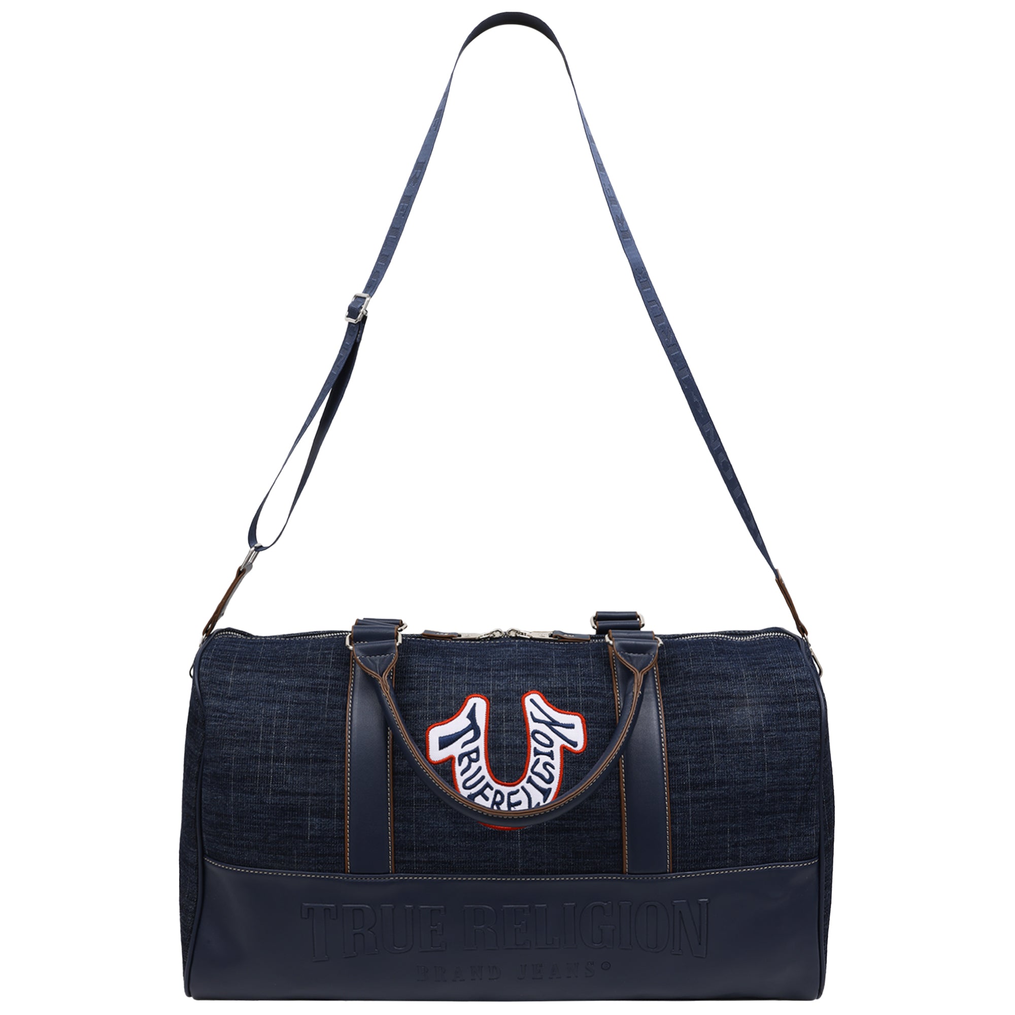 True Religion Retro Horseshoe Denim Weekender Bag