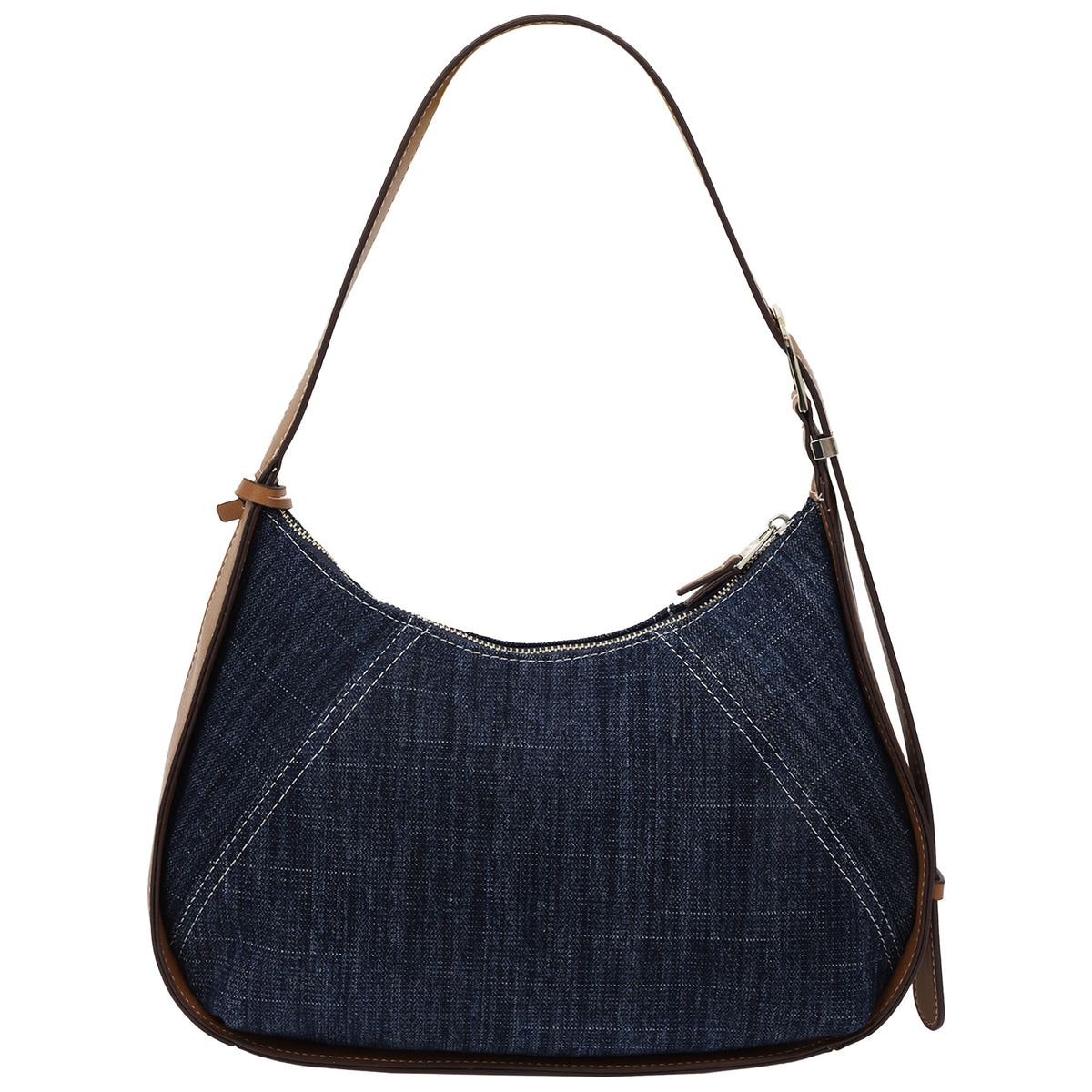 True Religion Retro Horseshoe Denim Hobo Bag