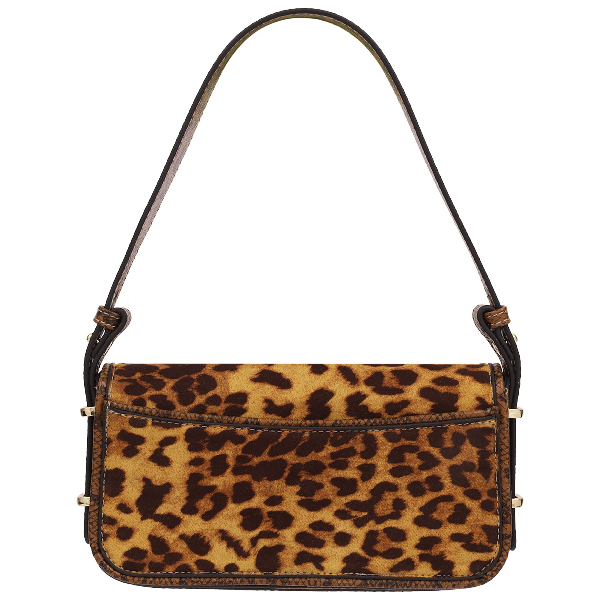 True Religion Snake & Leopard Horseshoe Hardware Flap Shoulder Bag – Multi
