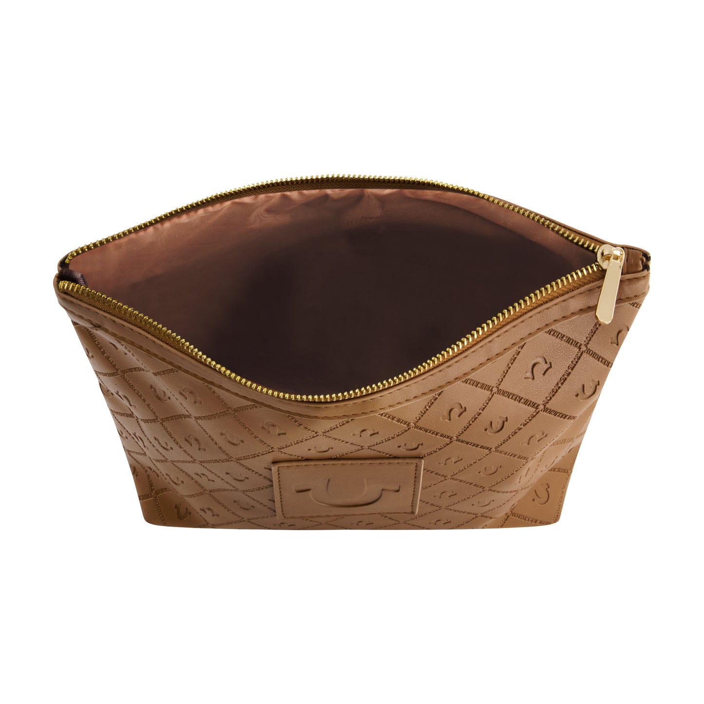 True Religion cosmetic case, BROWN