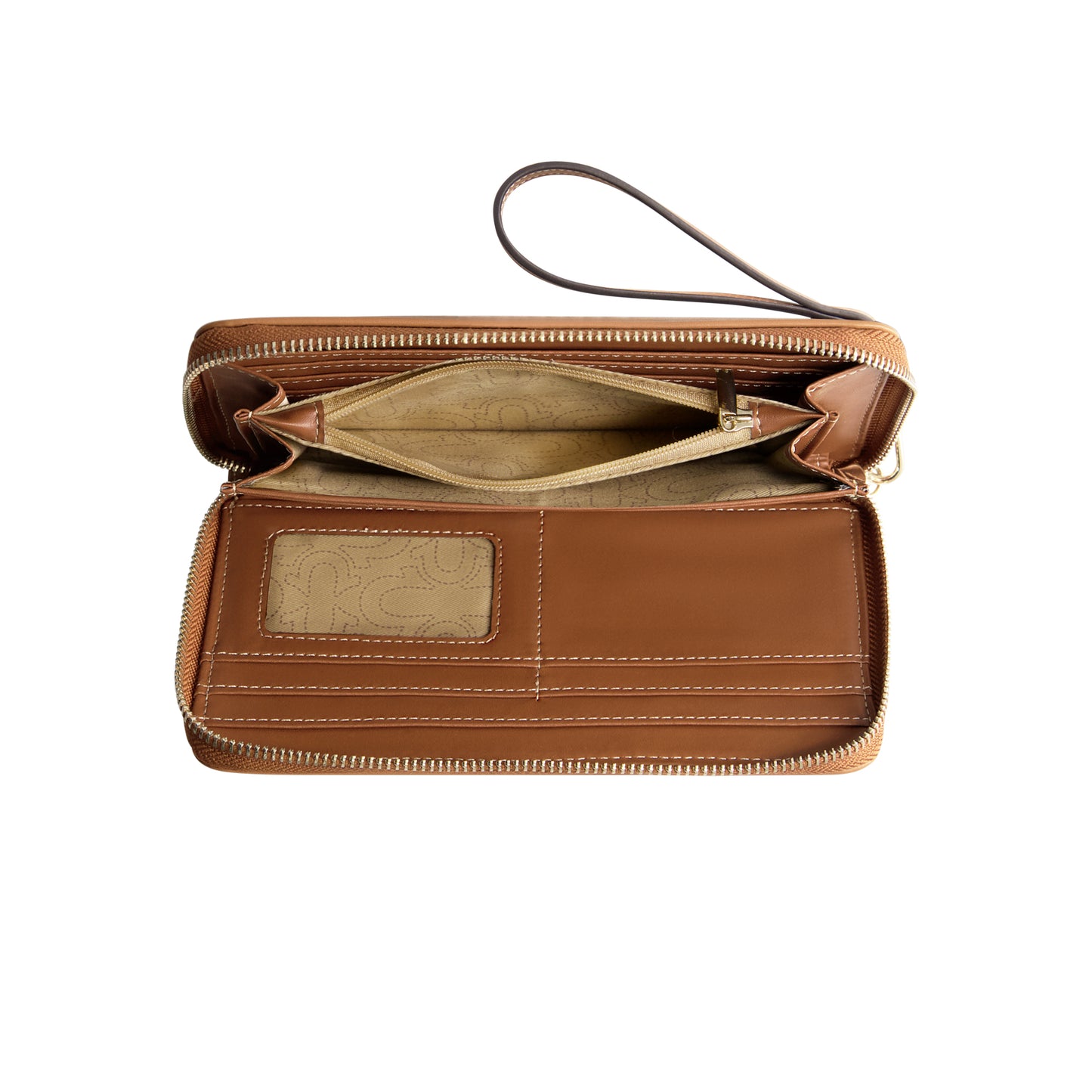 True Religion Buddha Patch Zip Around Wristlet, DARK DENIM