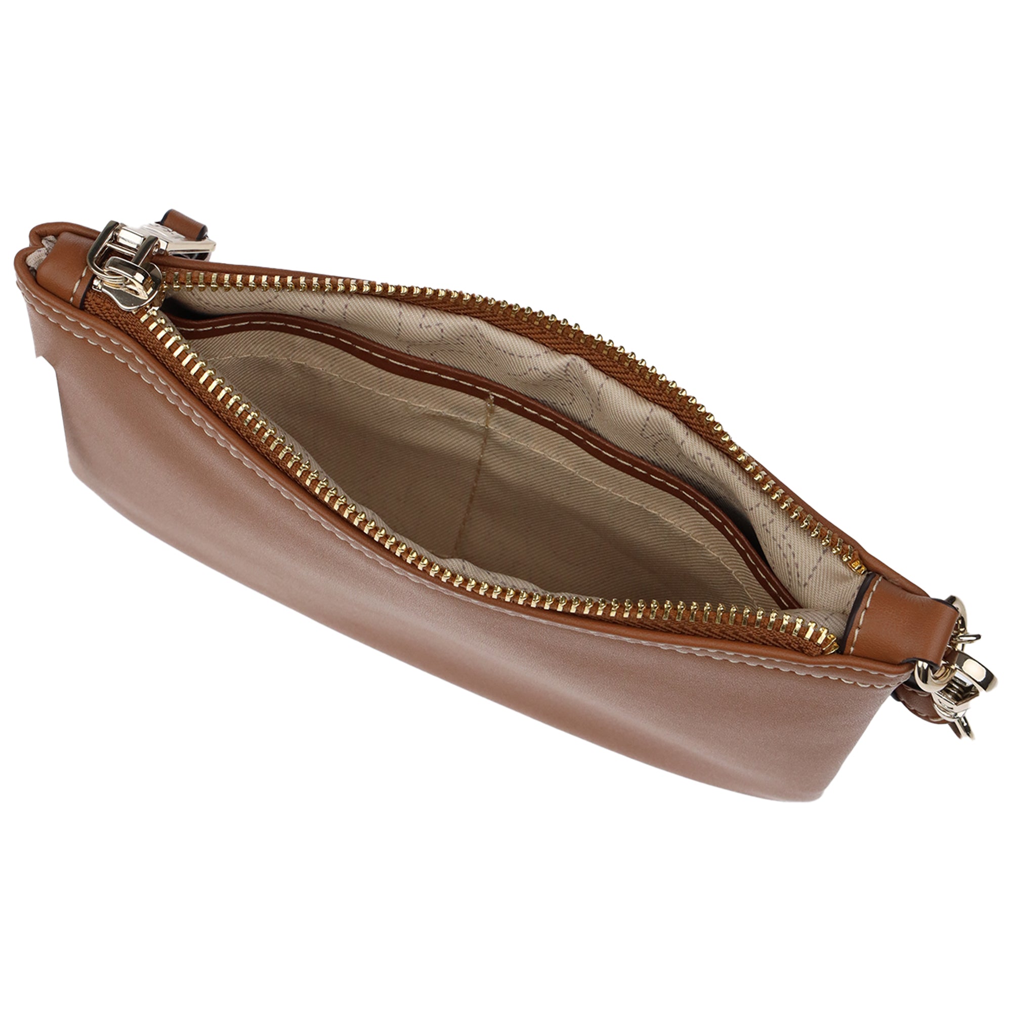 True Religion Bombe Horseshoe Wristlet Pouch with Zip Closure