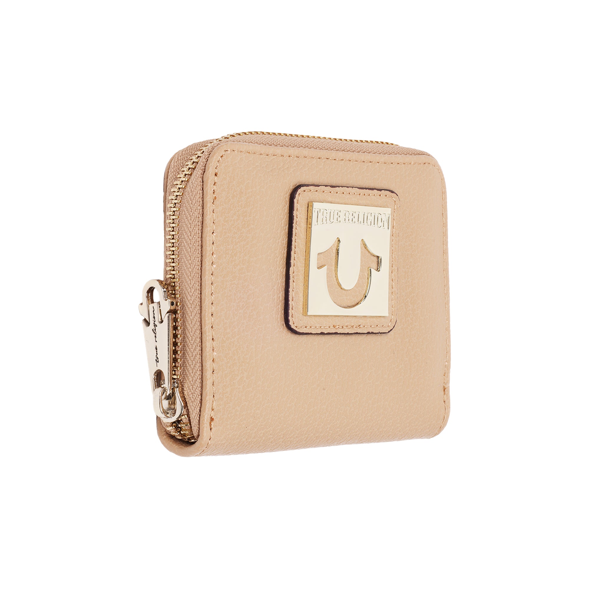 True Religion Horseshoe Plaque Mini Zip-Around Wallet
