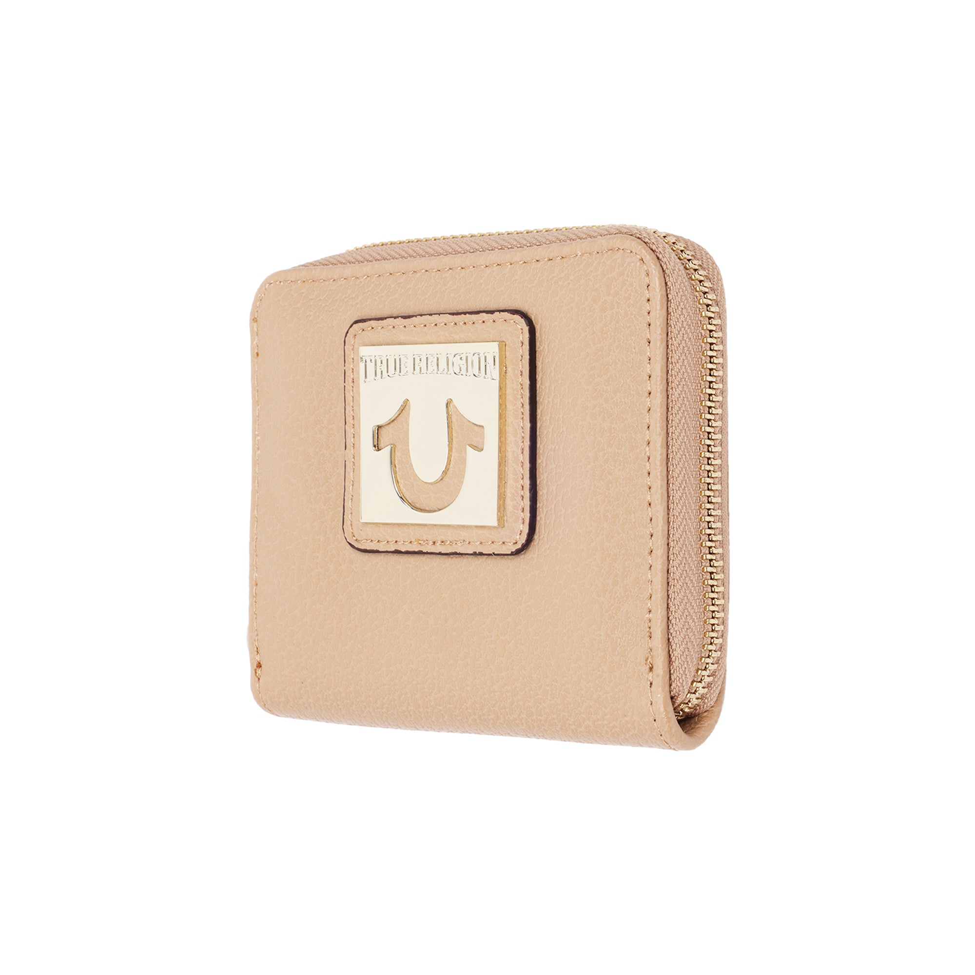 True Religion Horseshoe Plaque Mini Zip-Around Wallet