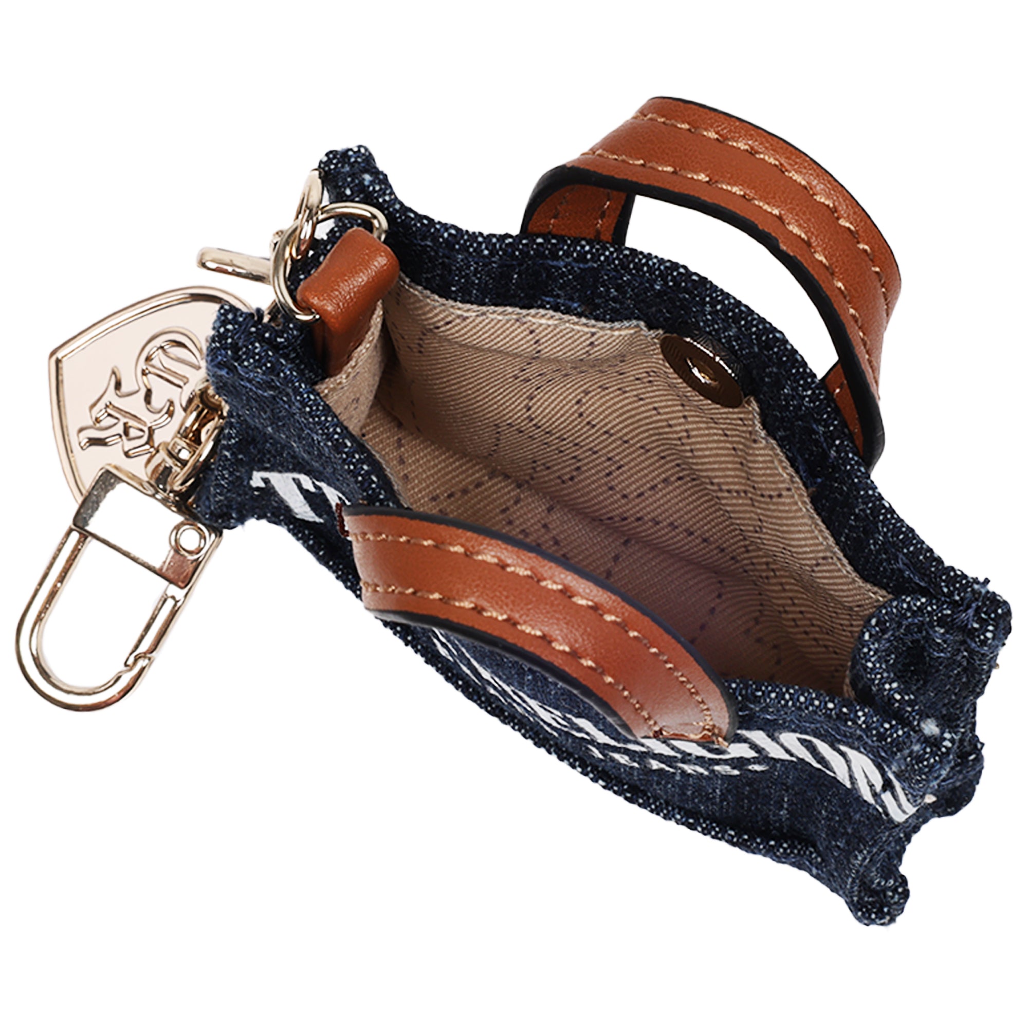 True Religion Mini Denim Tote Bag Charm