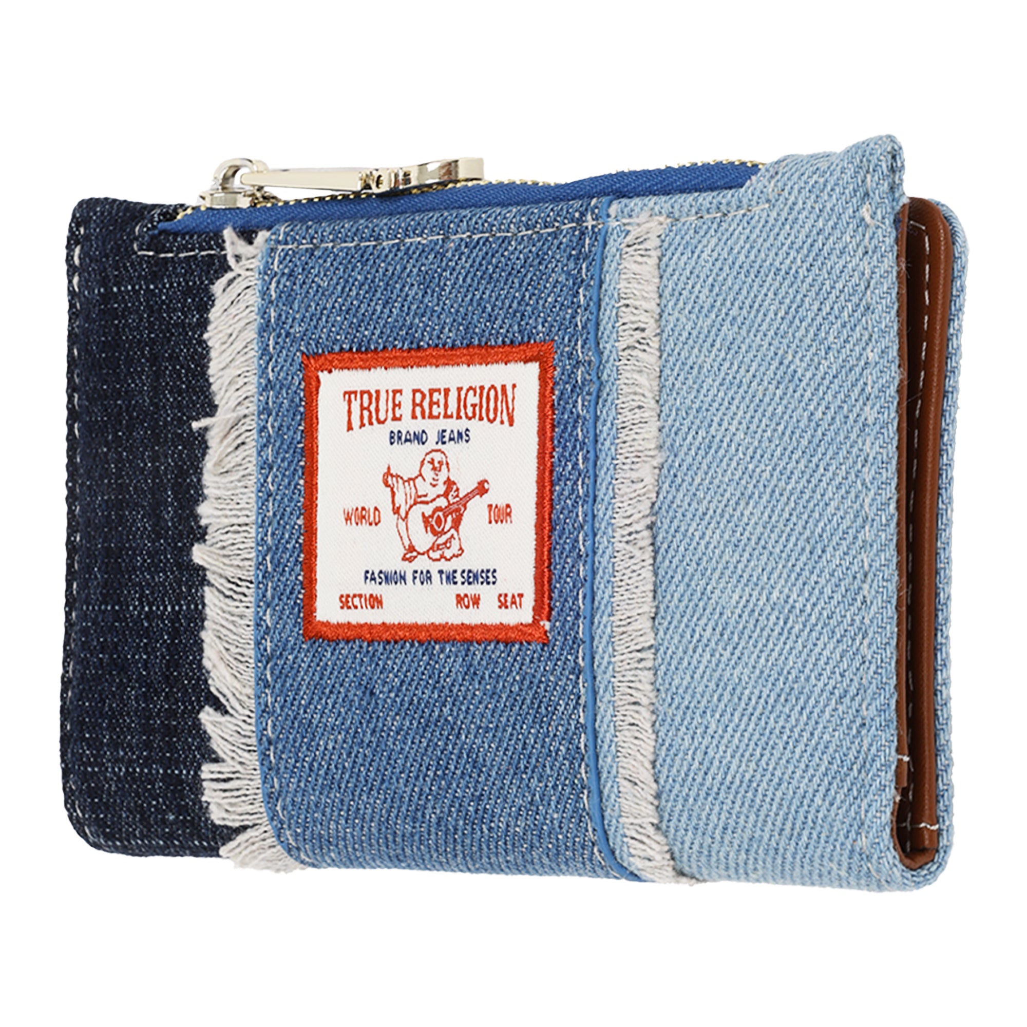 True Religion Colin Highbridge Patchwork Denim Mini Wallet