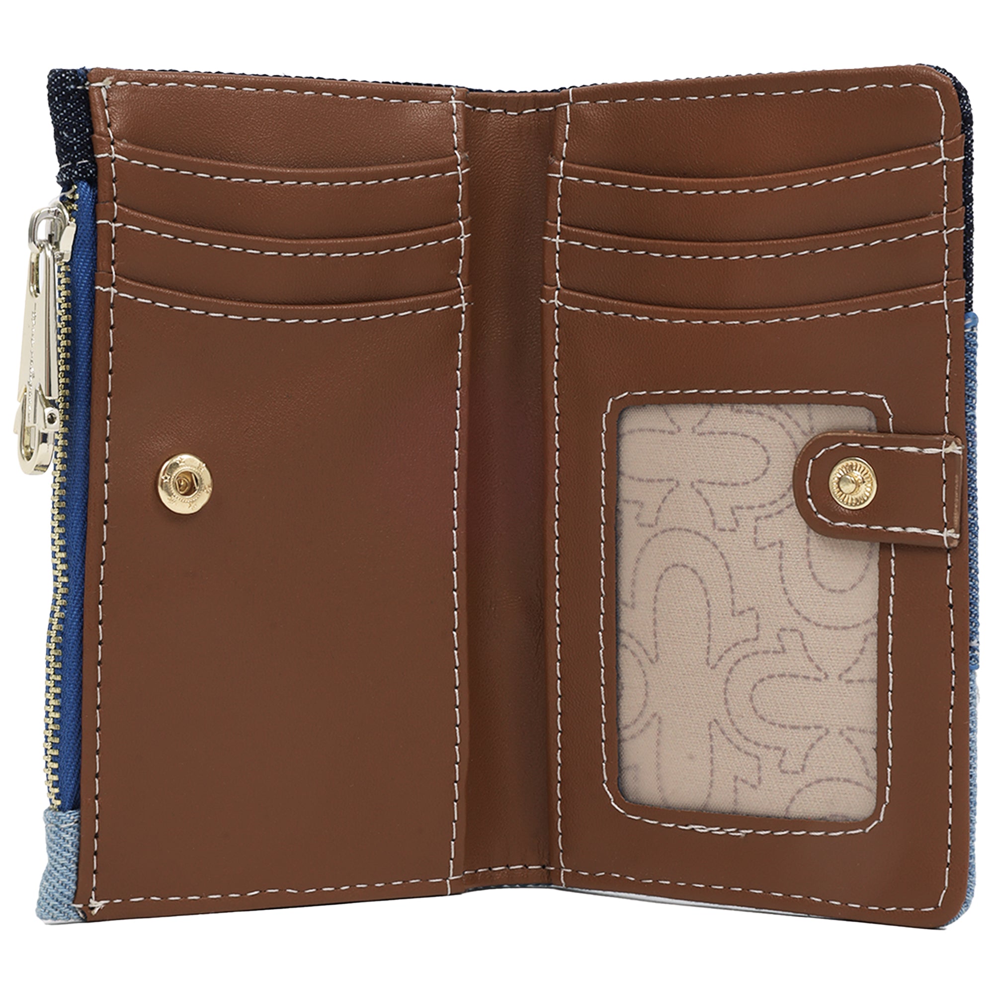 True Religion Colin Highbridge Patchwork Denim Mini Wallet