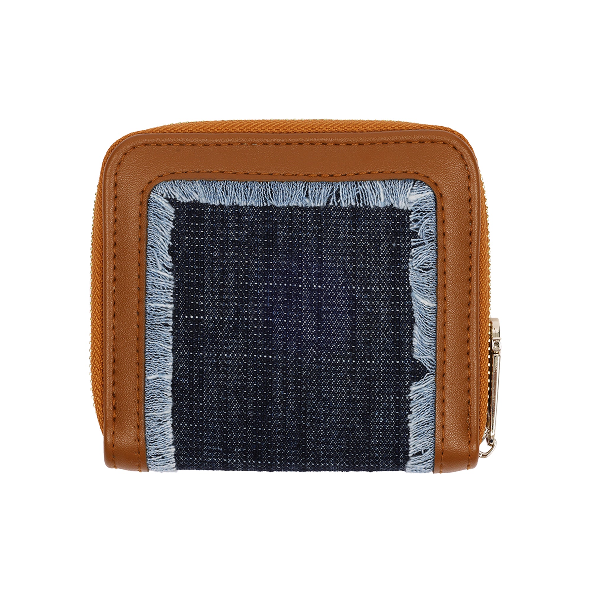 True Religion Frayed Edge Zip Around Small Wallet
