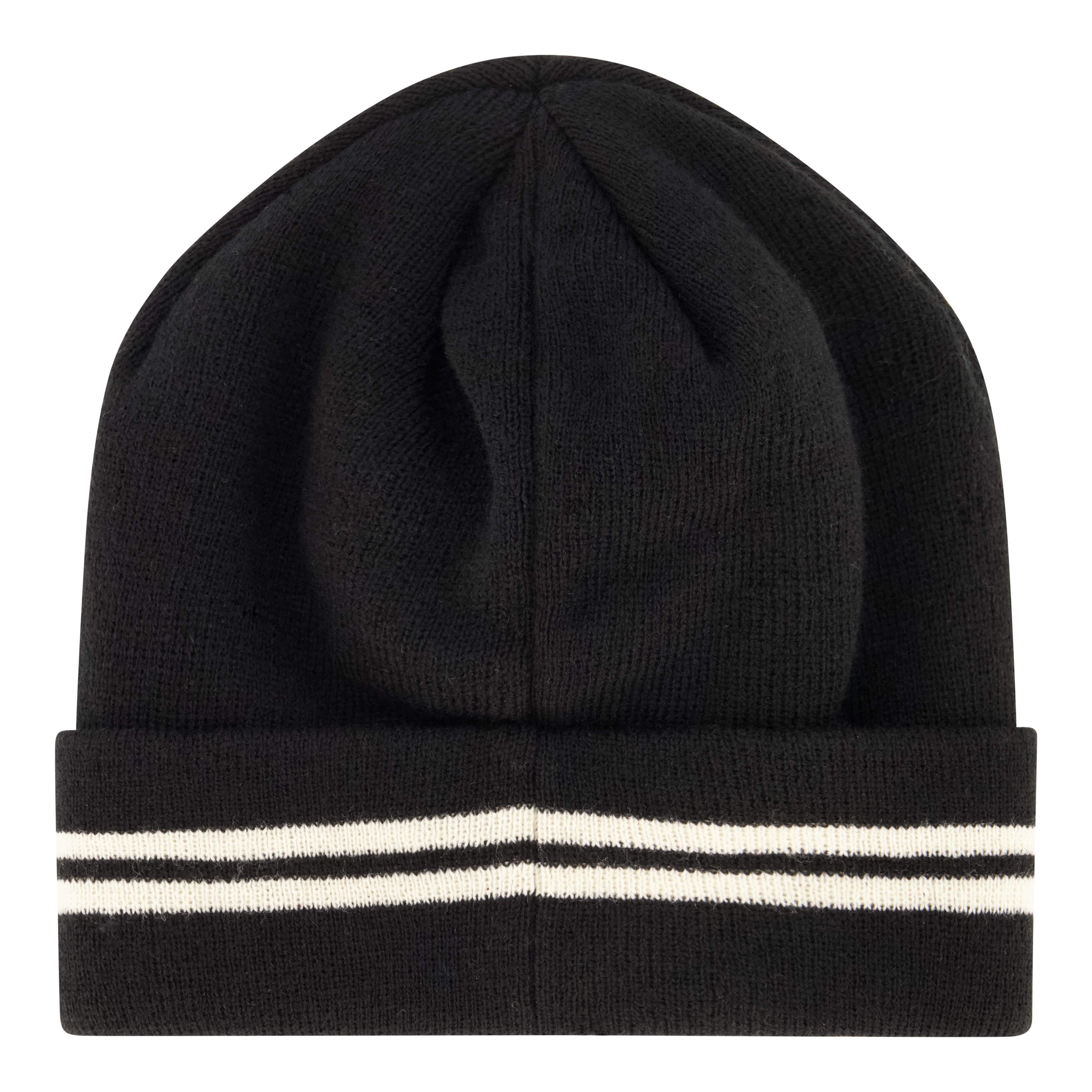 True Religion Beanie Hat and Gloves Set, Cuffed Winter Knit Cap with Stitched Yarn Horseshoe Logo and Fleece Lined Mittens