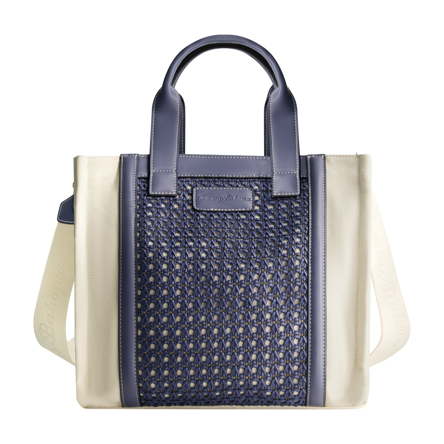 Tommy Bahama Woven Medium Tote, BLUE
